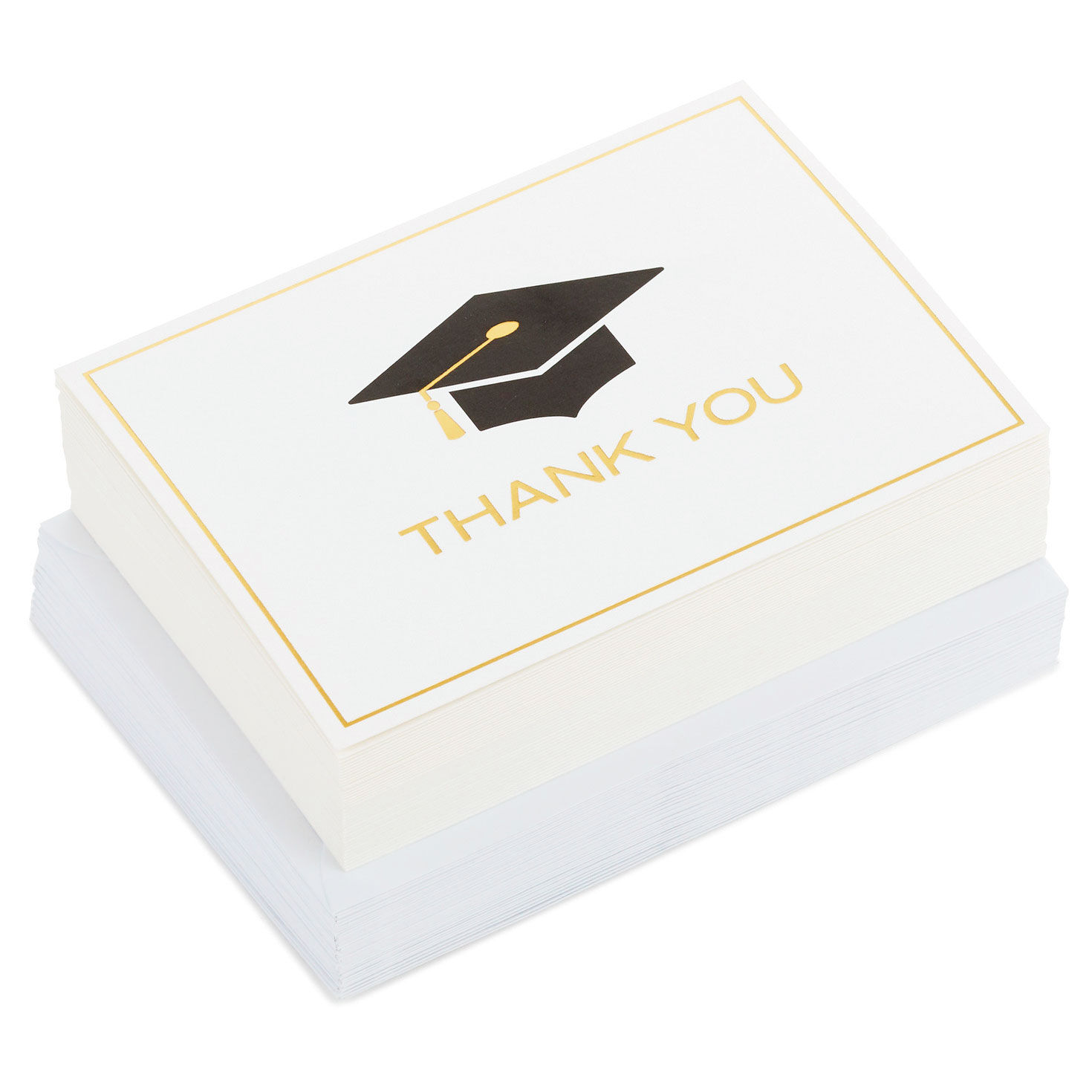 5724-mortarboard-blank-graduation-thank-you-notes-pack-of-40-6.jpg Mortarboard Blank Graduation Thank-You Notes, Pack of 40