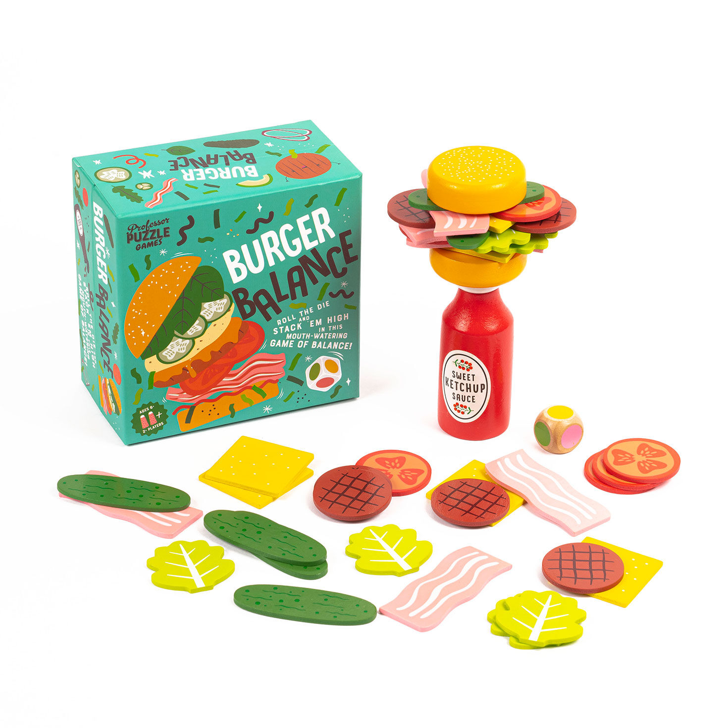 Professor Puzzle Burger Balance Stacking Game
