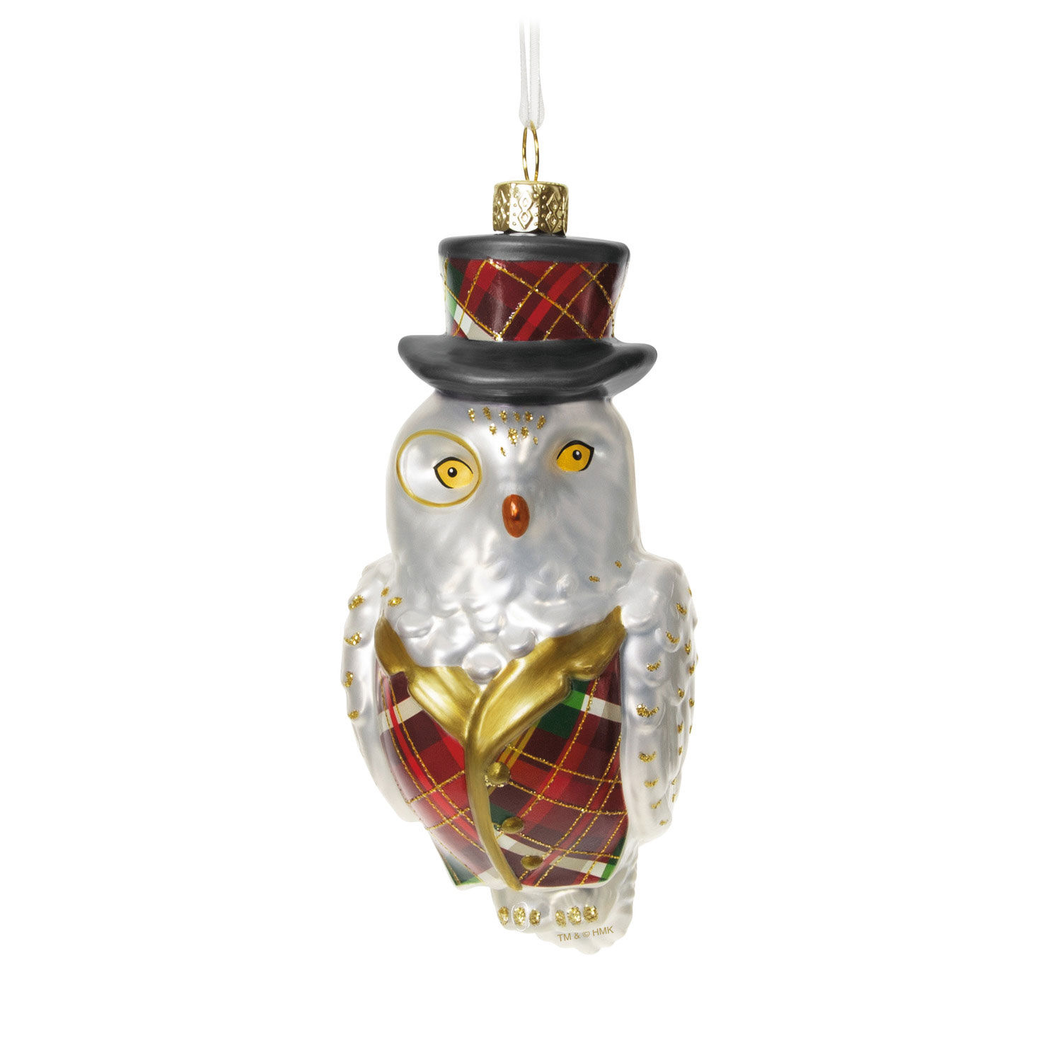 6022-dapper-owl-glass-ornament-1.jpg Dapper Owl Glass Ornament