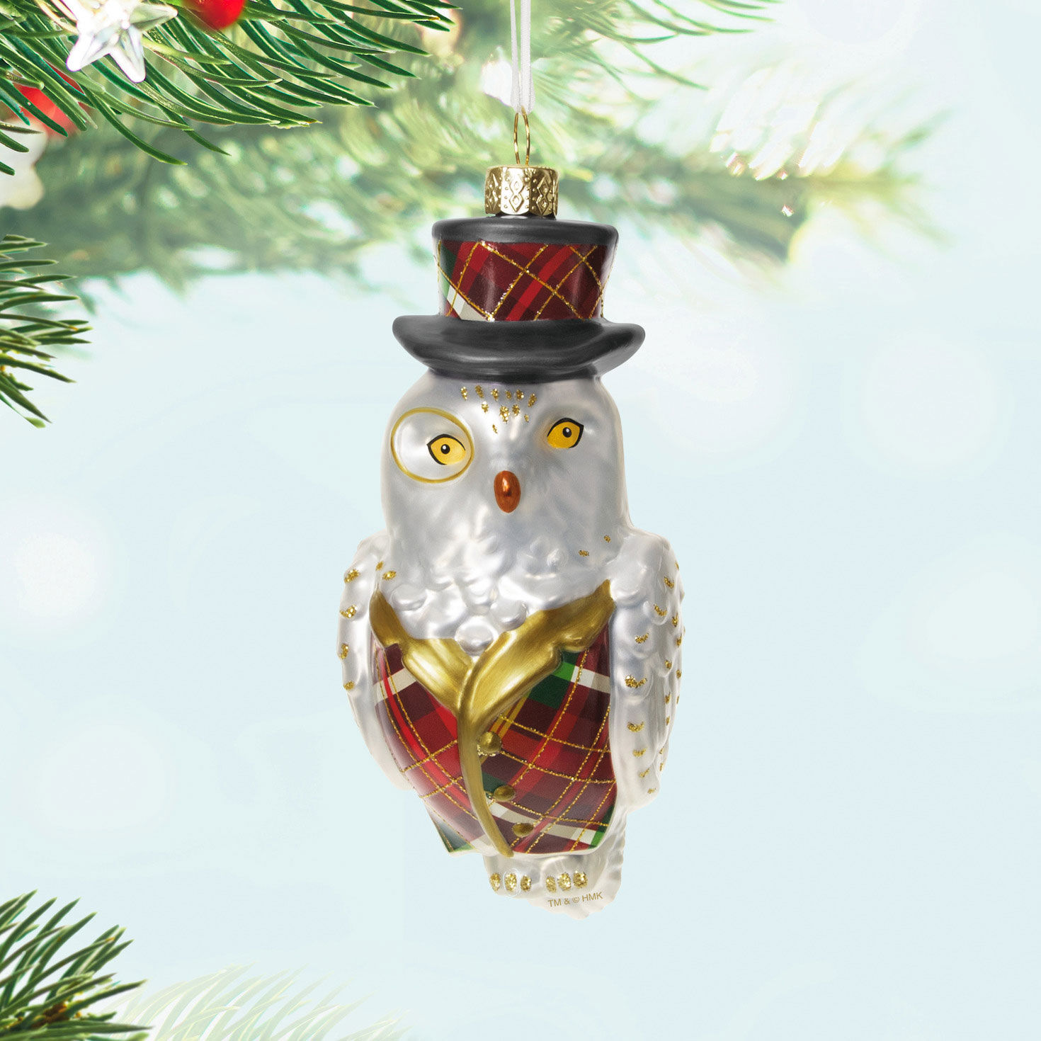 6022-dapper-owl-glass-ornament-2.jpg Dapper Owl Glass Ornament