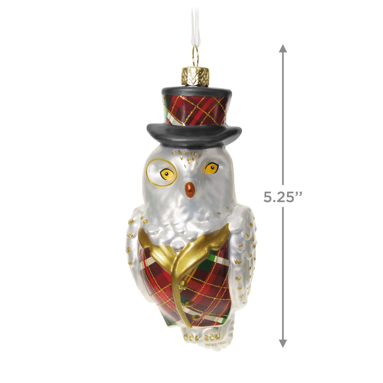 6022-dapper-owl-glass-ornament-3.jpg Dapper Owl Glass Ornament