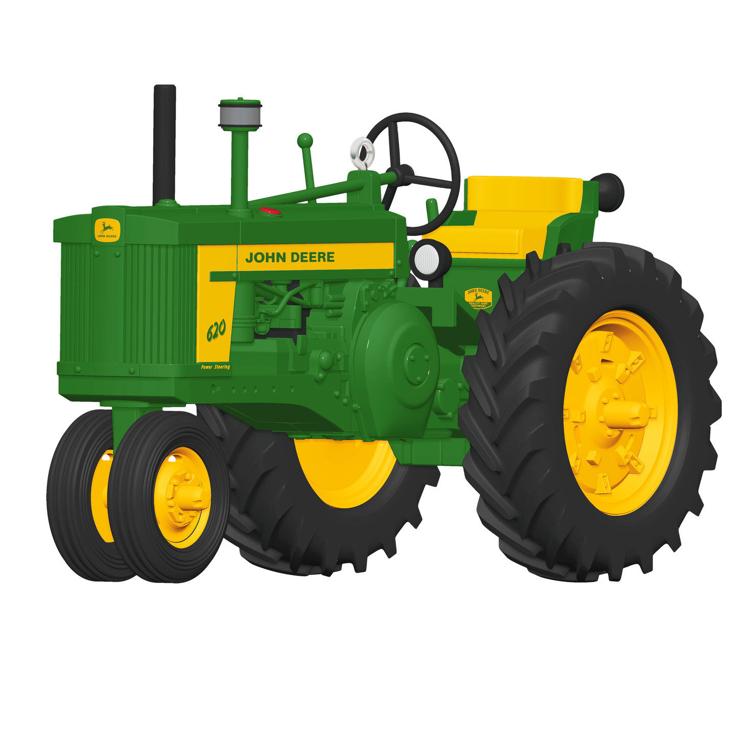John Deere 620 Tractor Metal Ornament