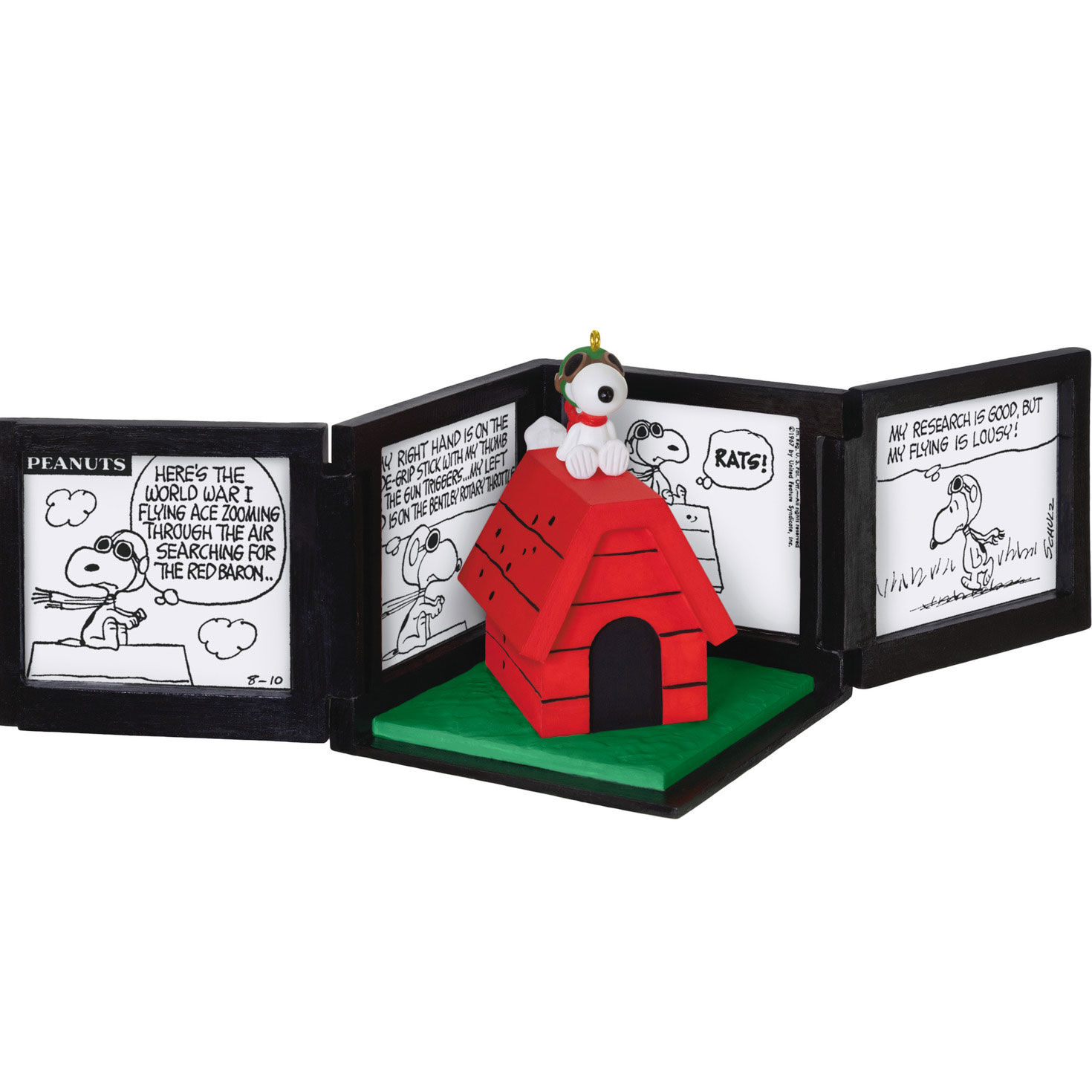 6139-peanuts-75th-anniversary-snoopy-as-the-flying-ace-musical-ornament-5.jpg Peanuts® 75th Anniversary Snoopy as The Flying Ace Musical Ornament
