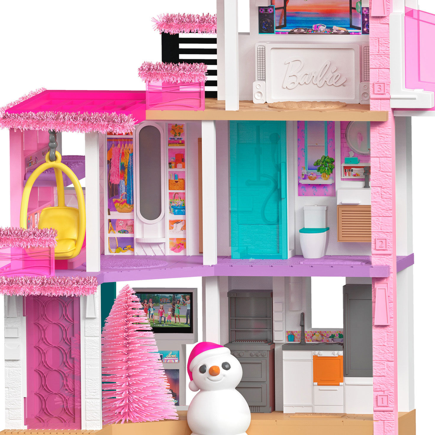 6162-barbie-merriest-dreamhouse-musical-ornament-with-light-5.jpg Barbie™ Merriest Dreamhouse™ Musical Ornament With Light