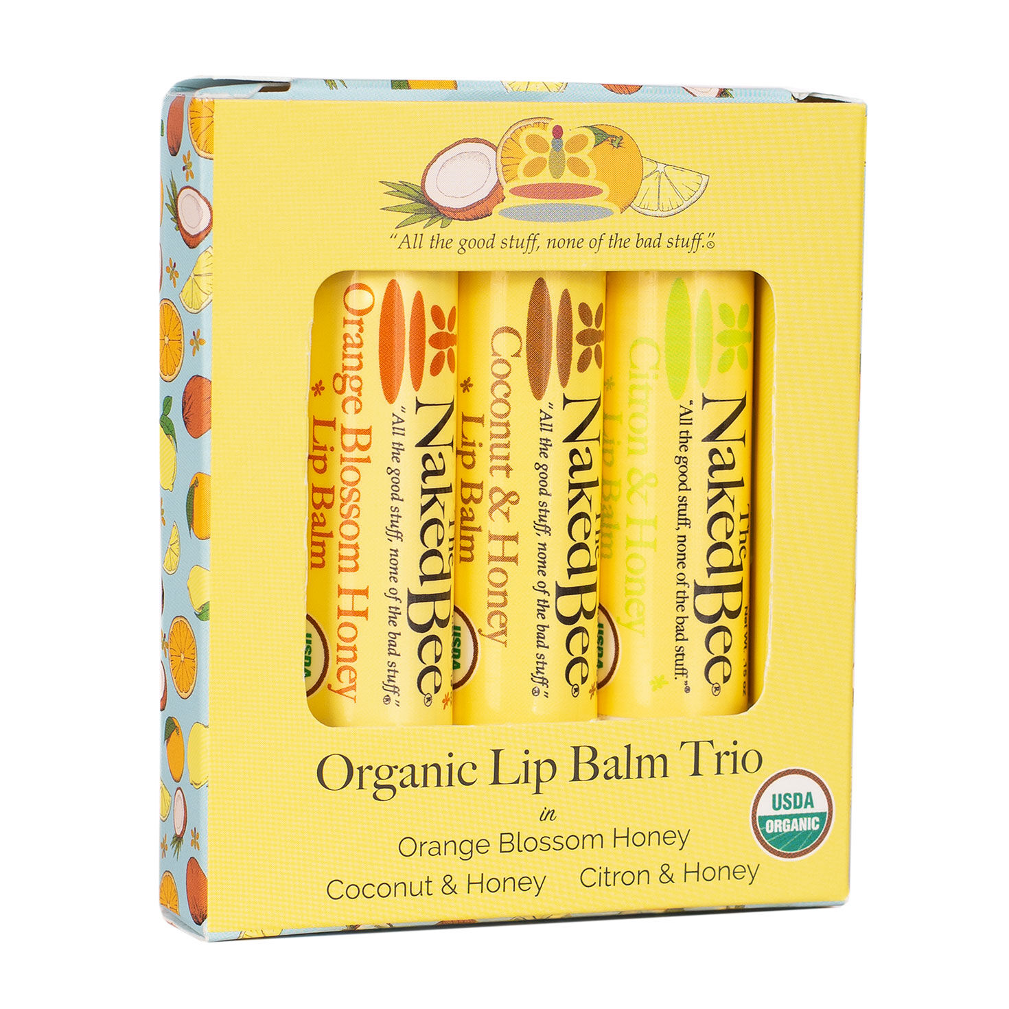 617-the-naked-bee-organic-lip-balm-trio-1.jpg The Naked Bee Organic Lip Balm Trio
