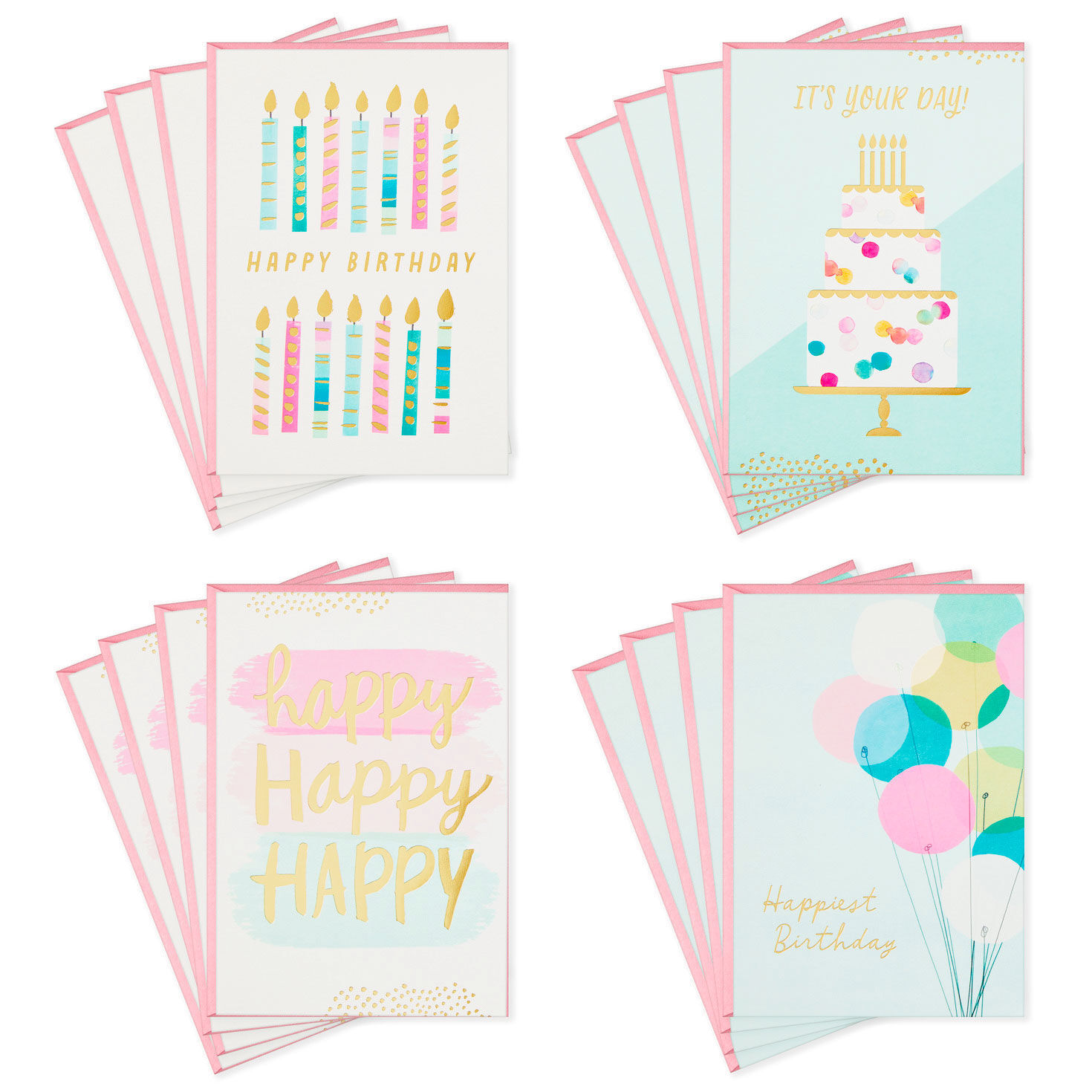 6294-assorted-pretty-pink-and-aqua-boxed-birthday-cards-pack-of-16-1.jpg Assorted Pretty Pink and Aqua Boxed Birthday Cards, Pack of 16