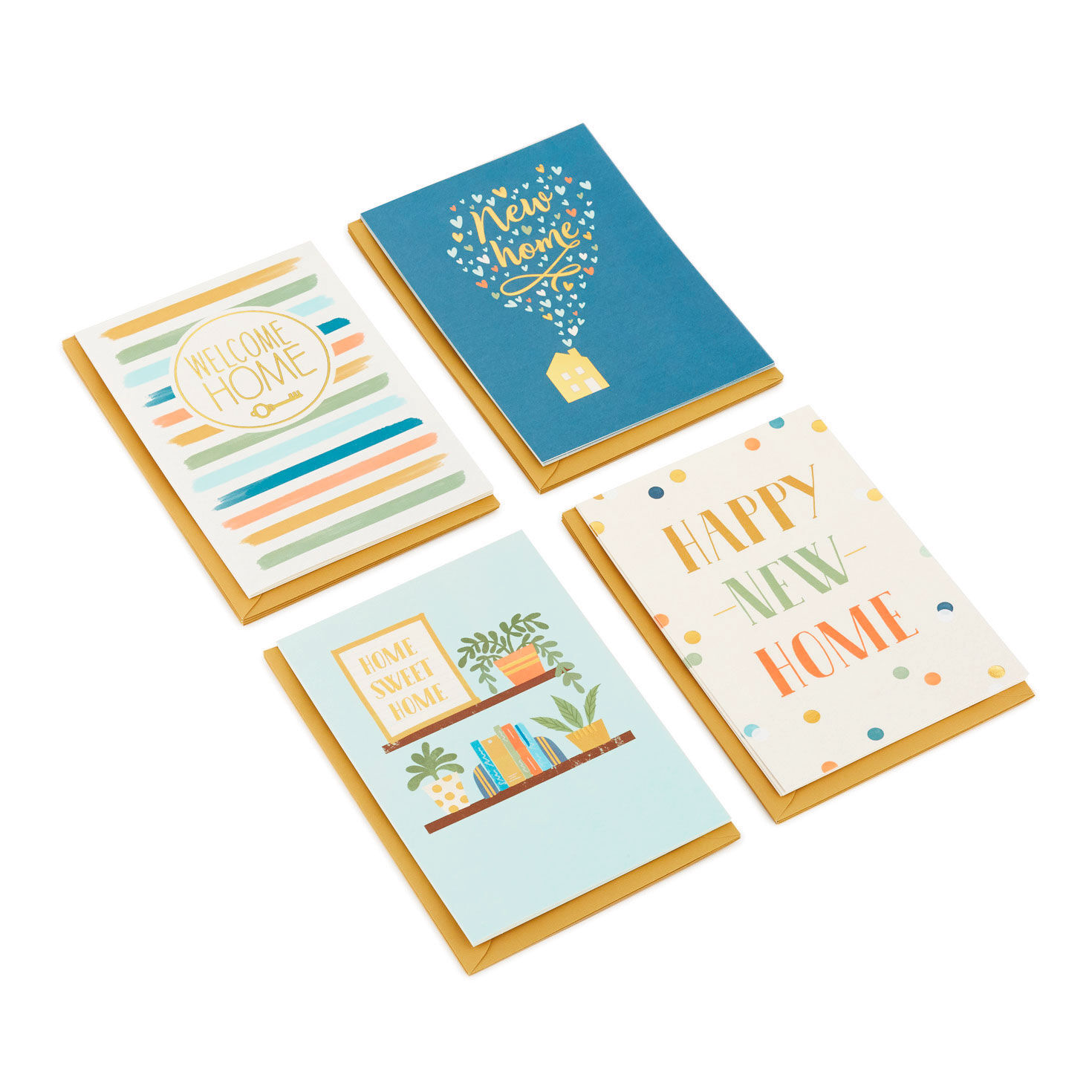 Assorted Designs Boxed New Home Congratulations Cards, Pack of 16
