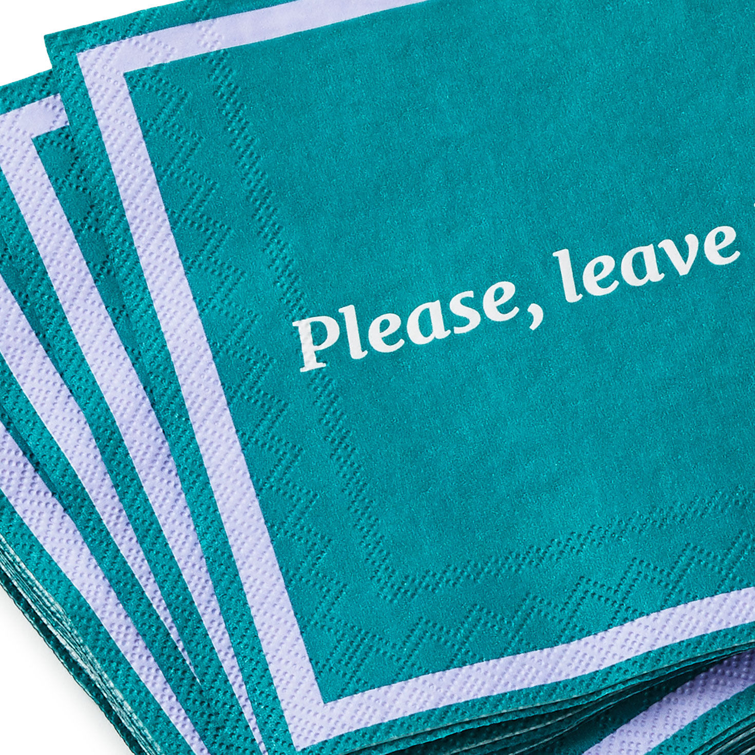 Drinks on Me Please Leave Funny Party Napkins, Pack of 20