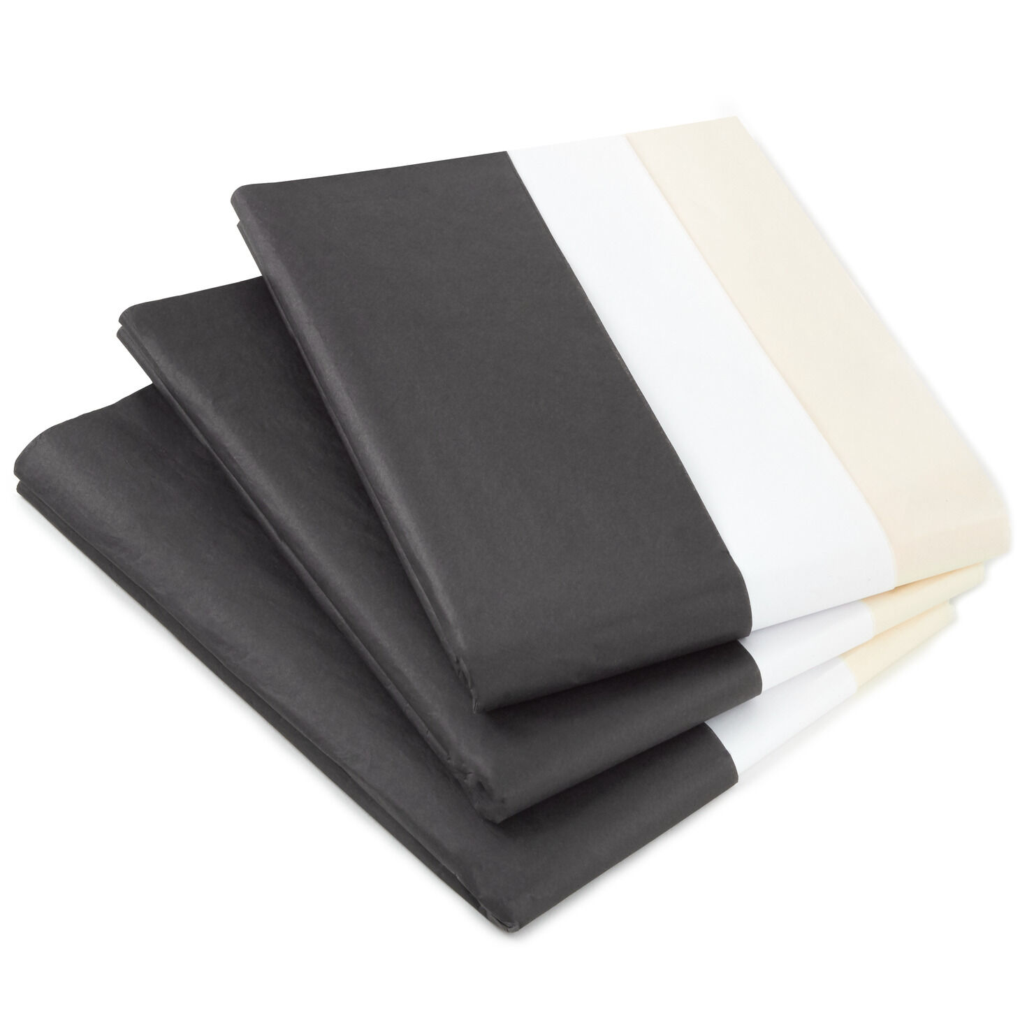 6361-black-white-cream-3-pack-bulk-tissue-paper-120-sheets-1.jpg Black/White/Cream 3-Pack Bulk Tissue Paper, 120 sheets