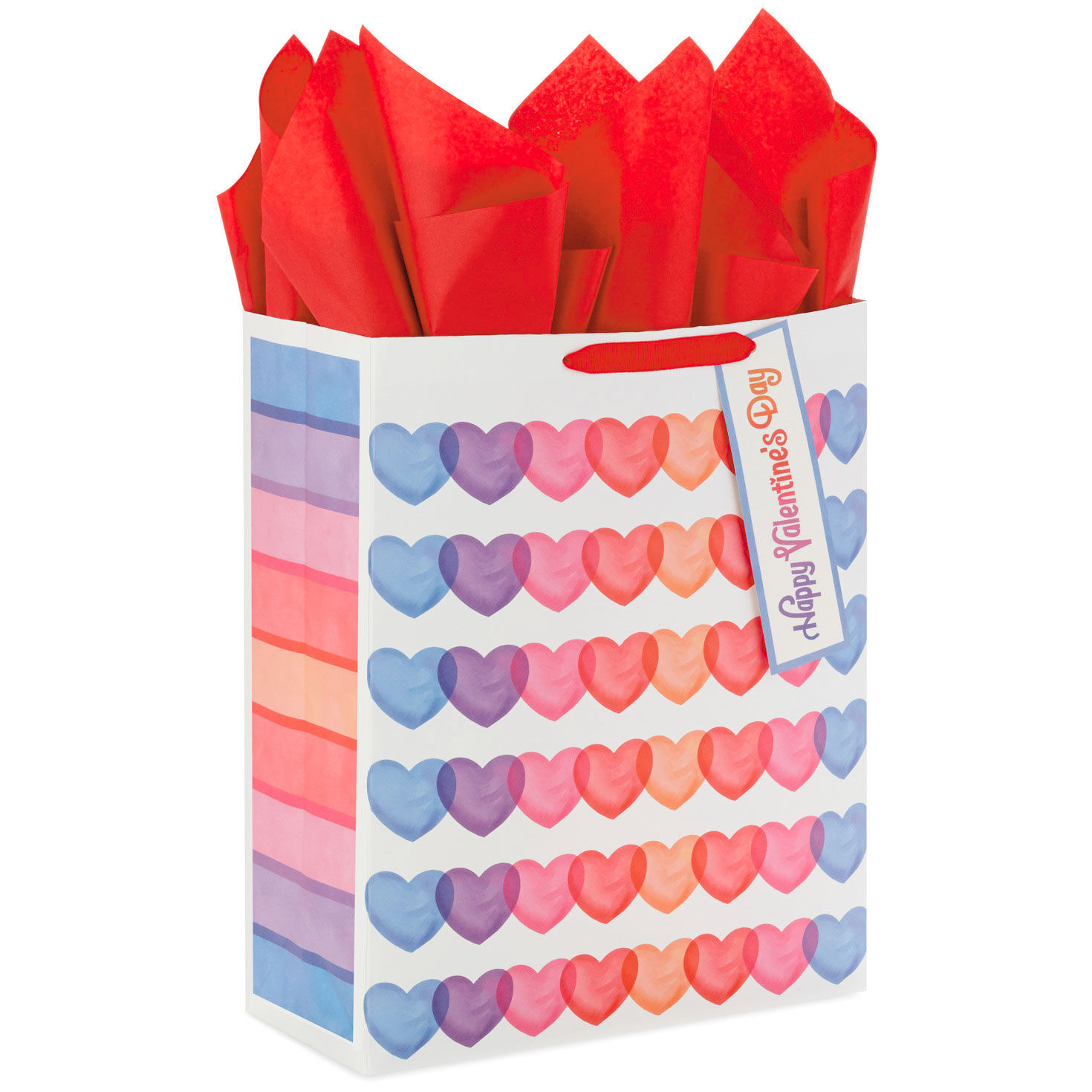 6386-15-5-pastel-hearts-x-large-valentine-s-day-gift-bag-with-tissue-paper-1.jpg 15.5" Pastel Hearts X-Large Valentine's Day Gift Bag With Tissue Paper