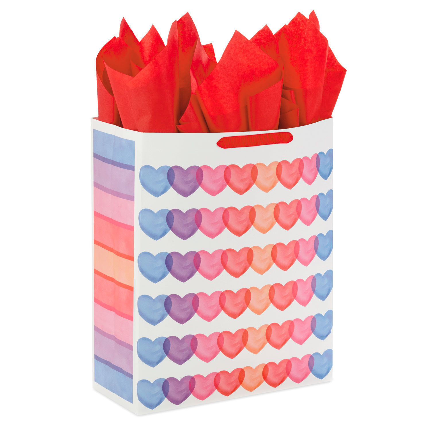 6386-15-5-pastel-hearts-x-large-valentine-s-day-gift-bag-with-tissue-paper-6.jpg 15.5" Pastel Hearts X-Large Valentine's Day Gift Bag With Tissue Paper