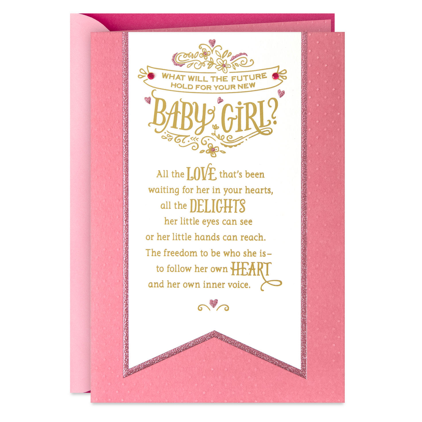 A Future Filled With Love New Baby Girl Card