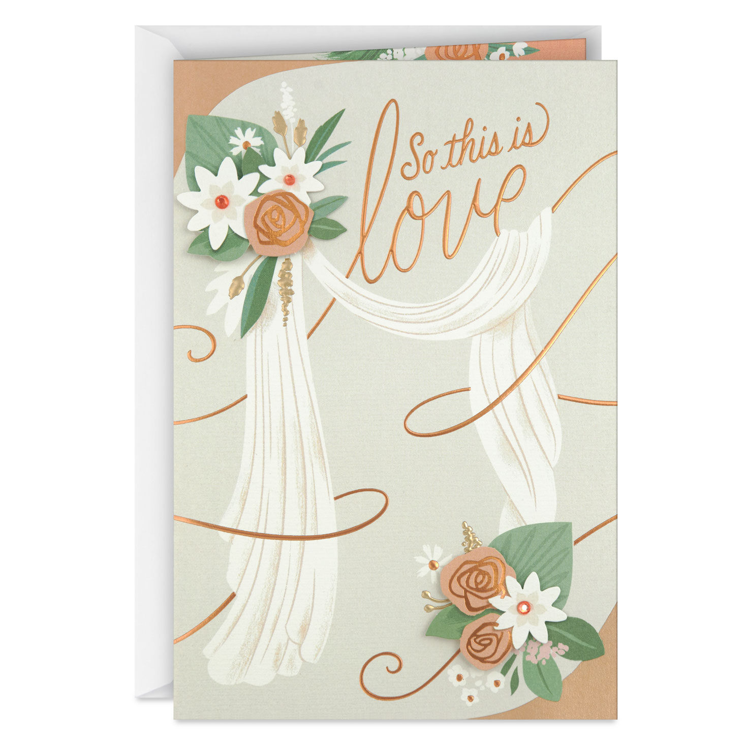 Here's to All the Happiness Ahead for You Wedding Card