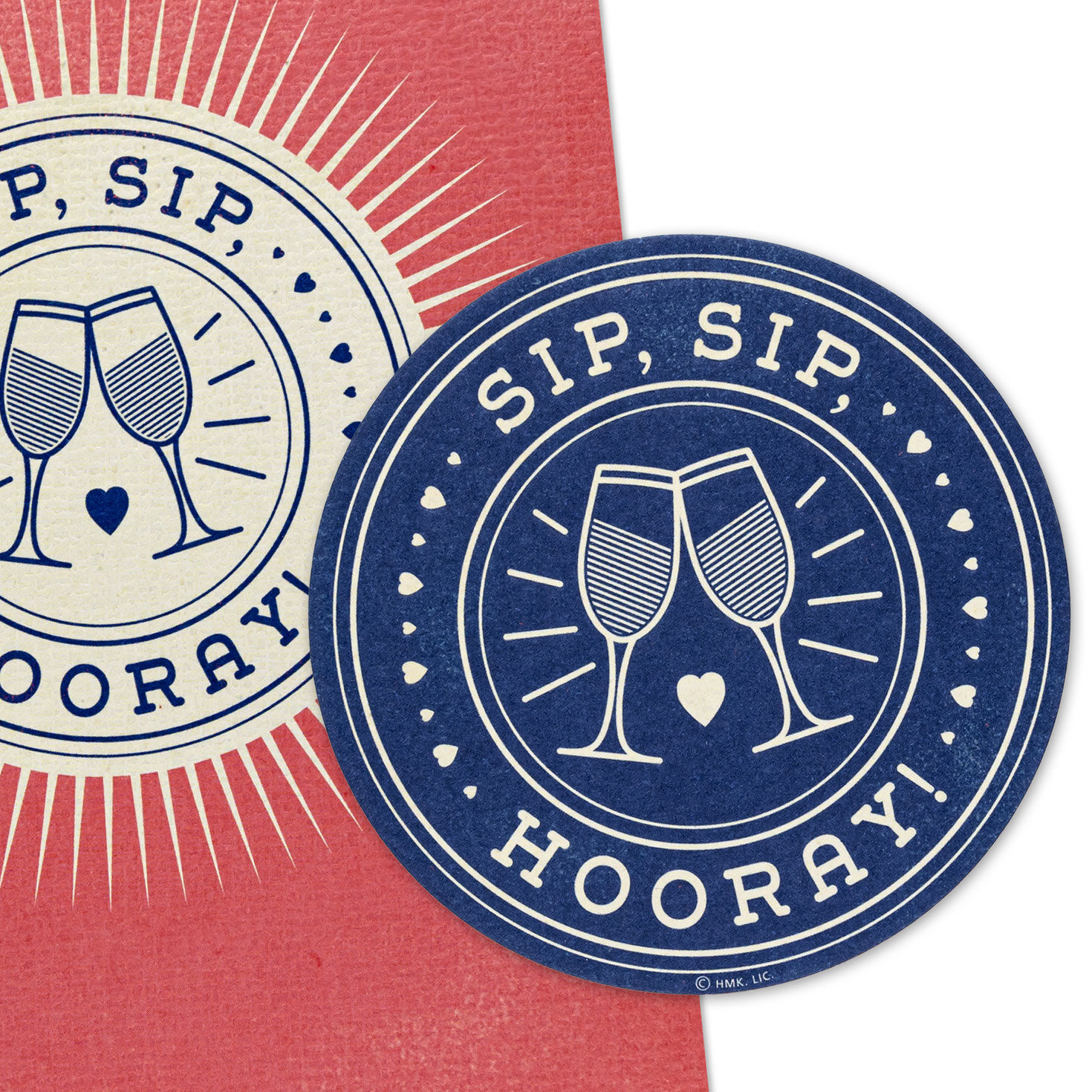 6593-sip-sip-hooray-bridal-shower-card-with-coasters-5.jpg Sip, Sip, Hooray Bridal Shower Card With Coasters