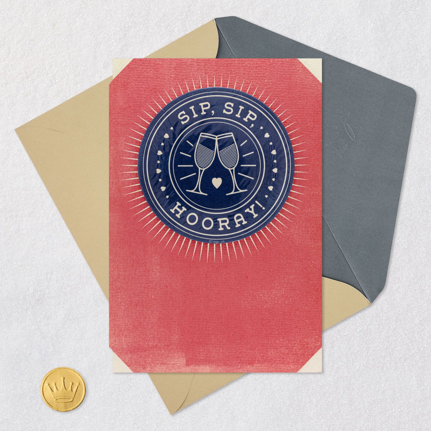6593-sip-sip-hooray-bridal-shower-card-with-coasters-6.jpg Sip, Sip, Hooray Bridal Shower Card With Coasters