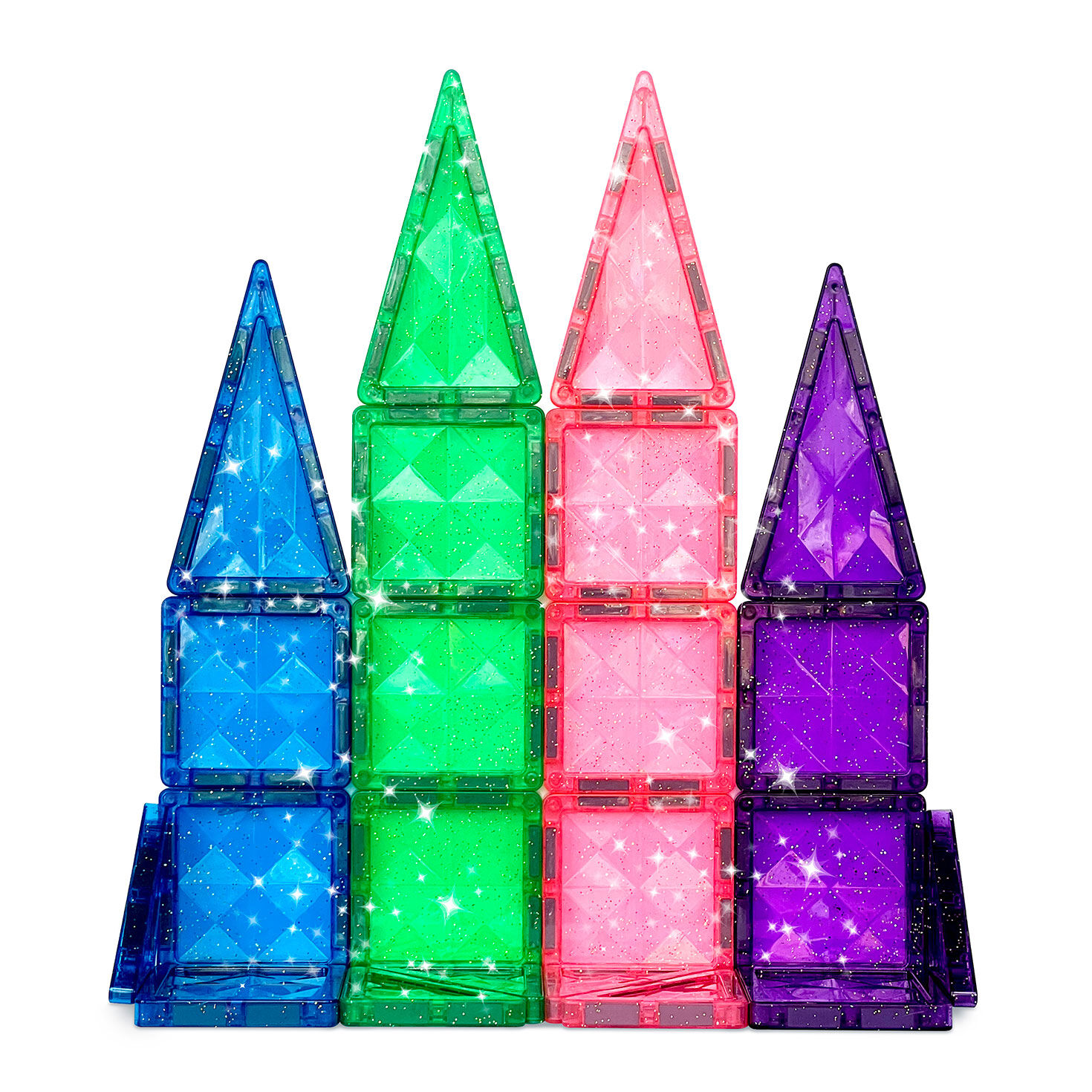 Crayola Magnetic Glitter Mini Pip-Tiles Set, 24 pieces