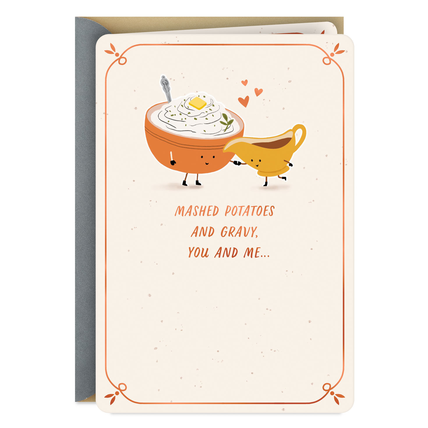 We Just Go Together Romantic Thanksgiving Card