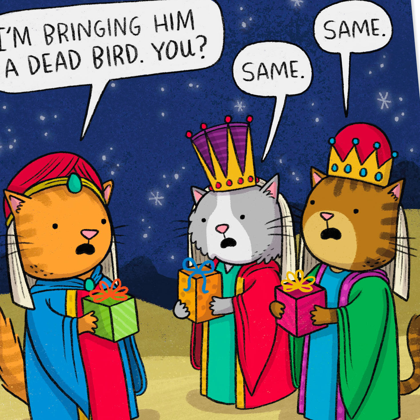 6859-the-three-wise-cats-funny-christmas-card-4.jpg The Three Wise Cats Funny Christmas Card