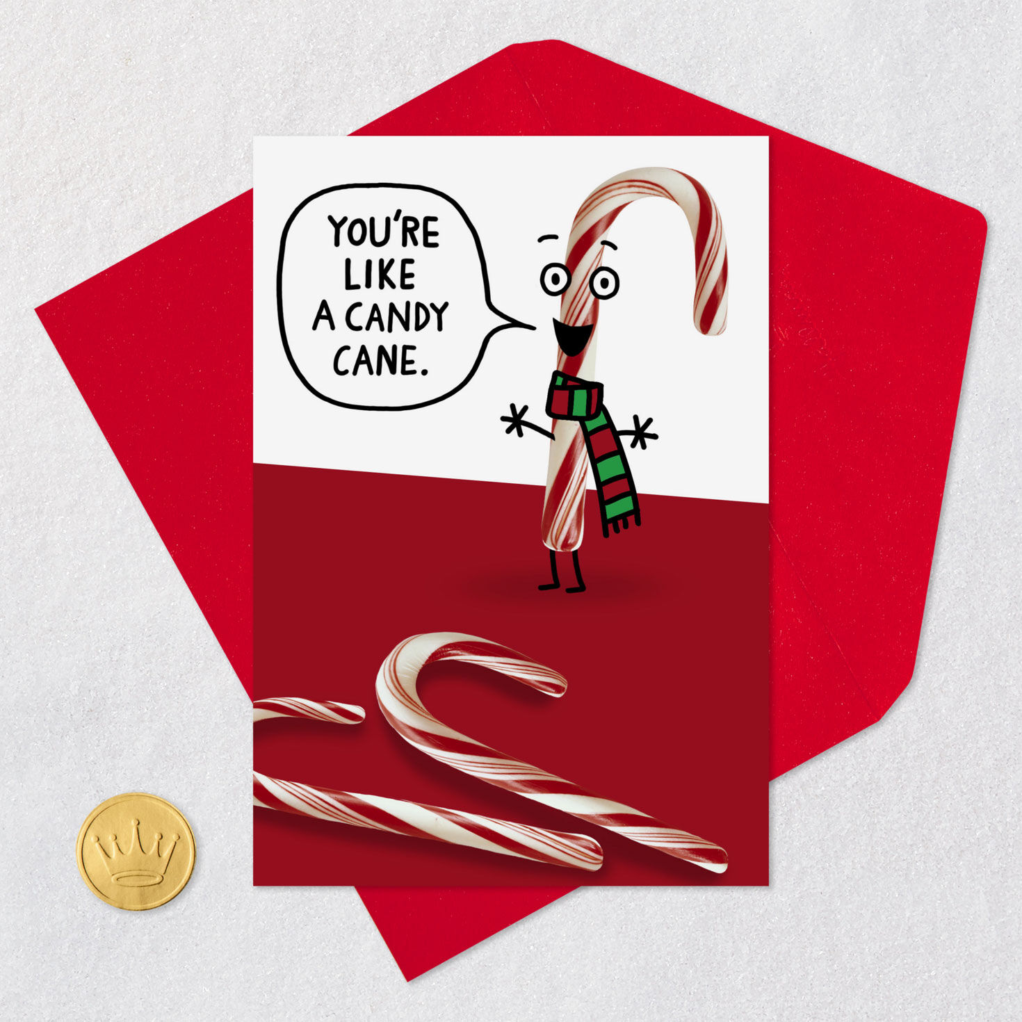 6971-you-re-like-a-candy-cane-funny-christmas-card-5.jpg You're Like a Candy Cane Funny Christmas Card