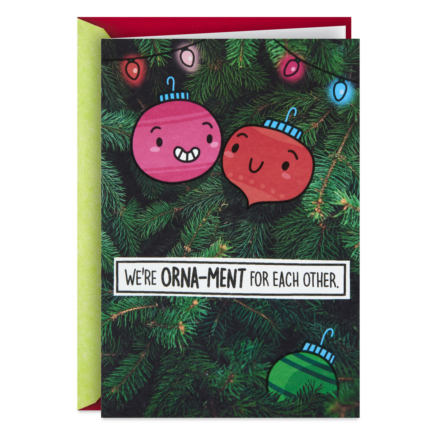 7006-no-one-i-d-rather-hang-with-funny-romantic-christmas-card-1.jpg No One I'd Rather Hang With Funny Romantic Christmas Card