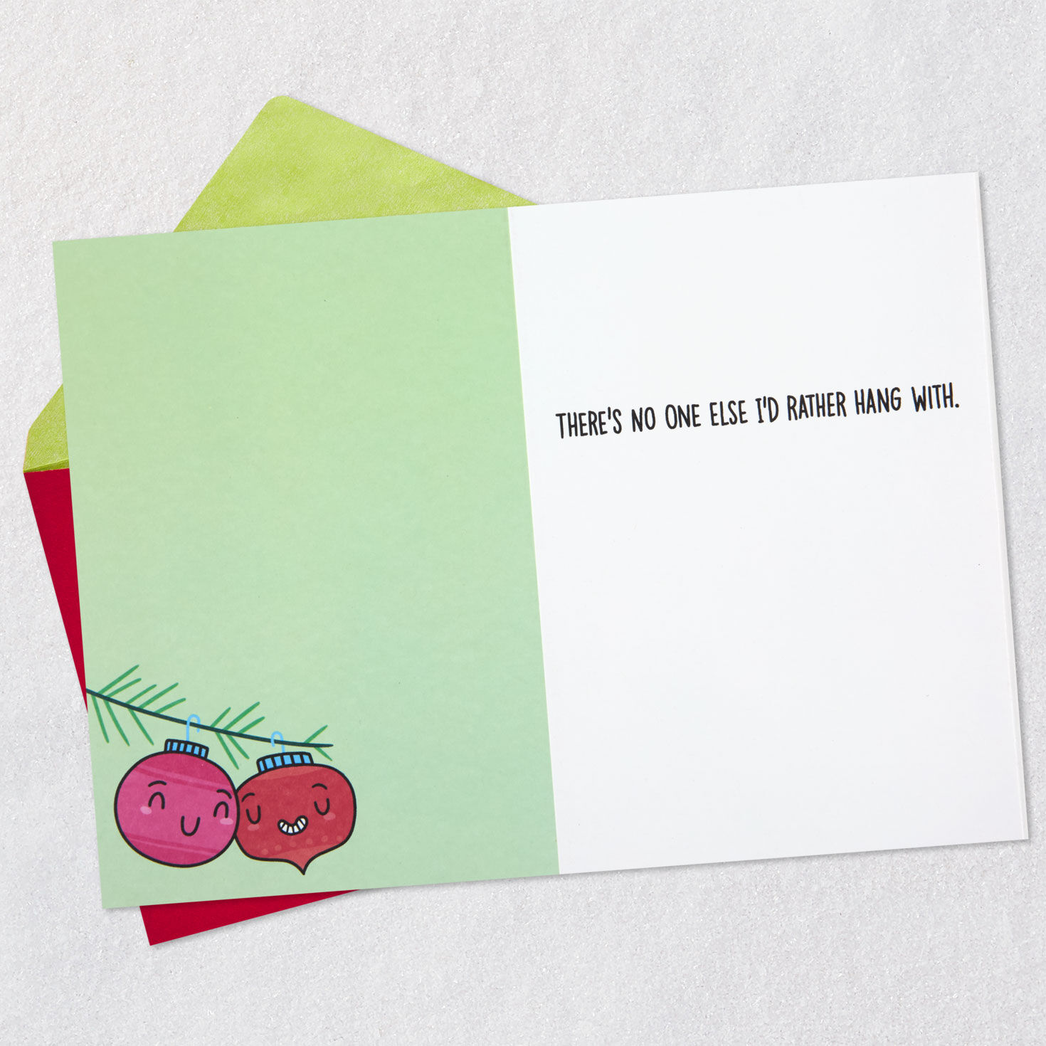 7006-no-one-i-d-rather-hang-with-funny-romantic-christmas-card-3.jpg No One I'd Rather Hang With Funny Romantic Christmas Card