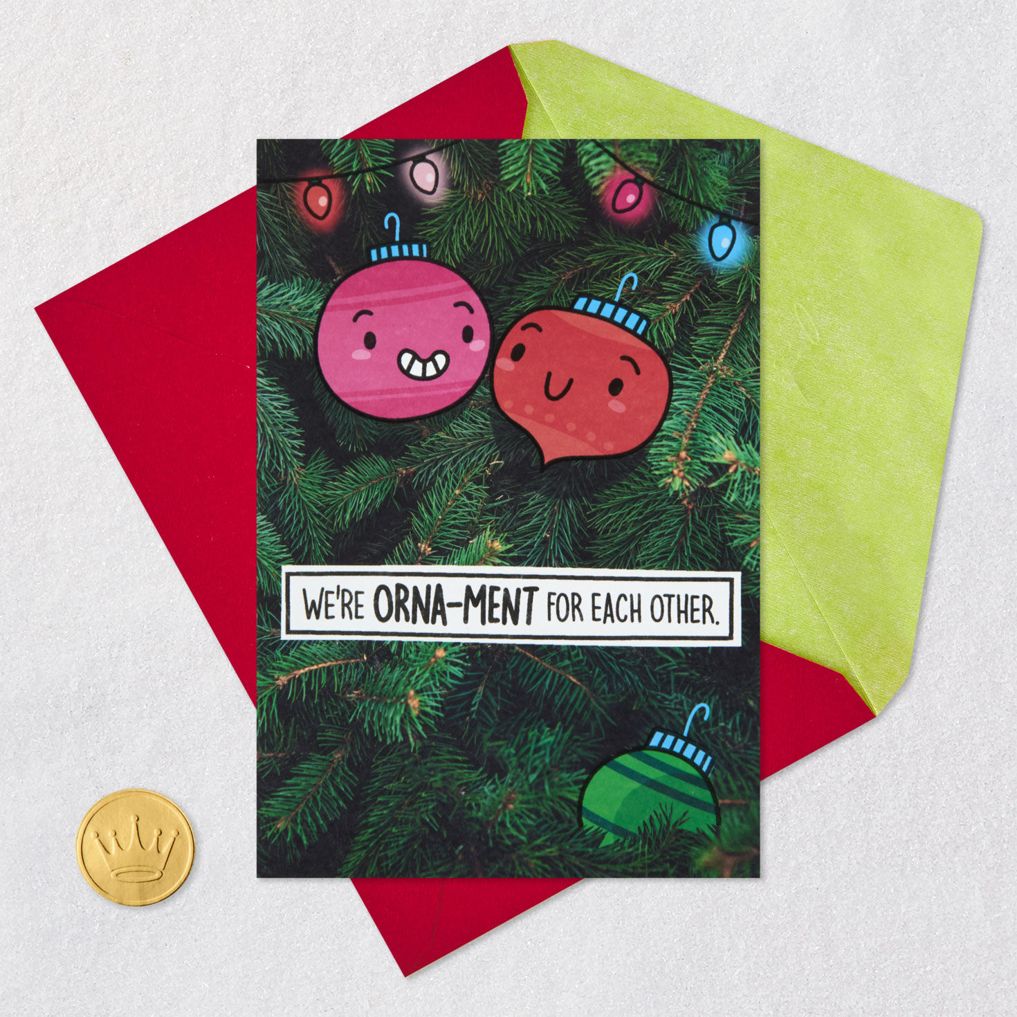 7006-no-one-i-d-rather-hang-with-funny-romantic-christmas-card-6.jpg No One I'd Rather Hang With Funny Romantic Christmas Card