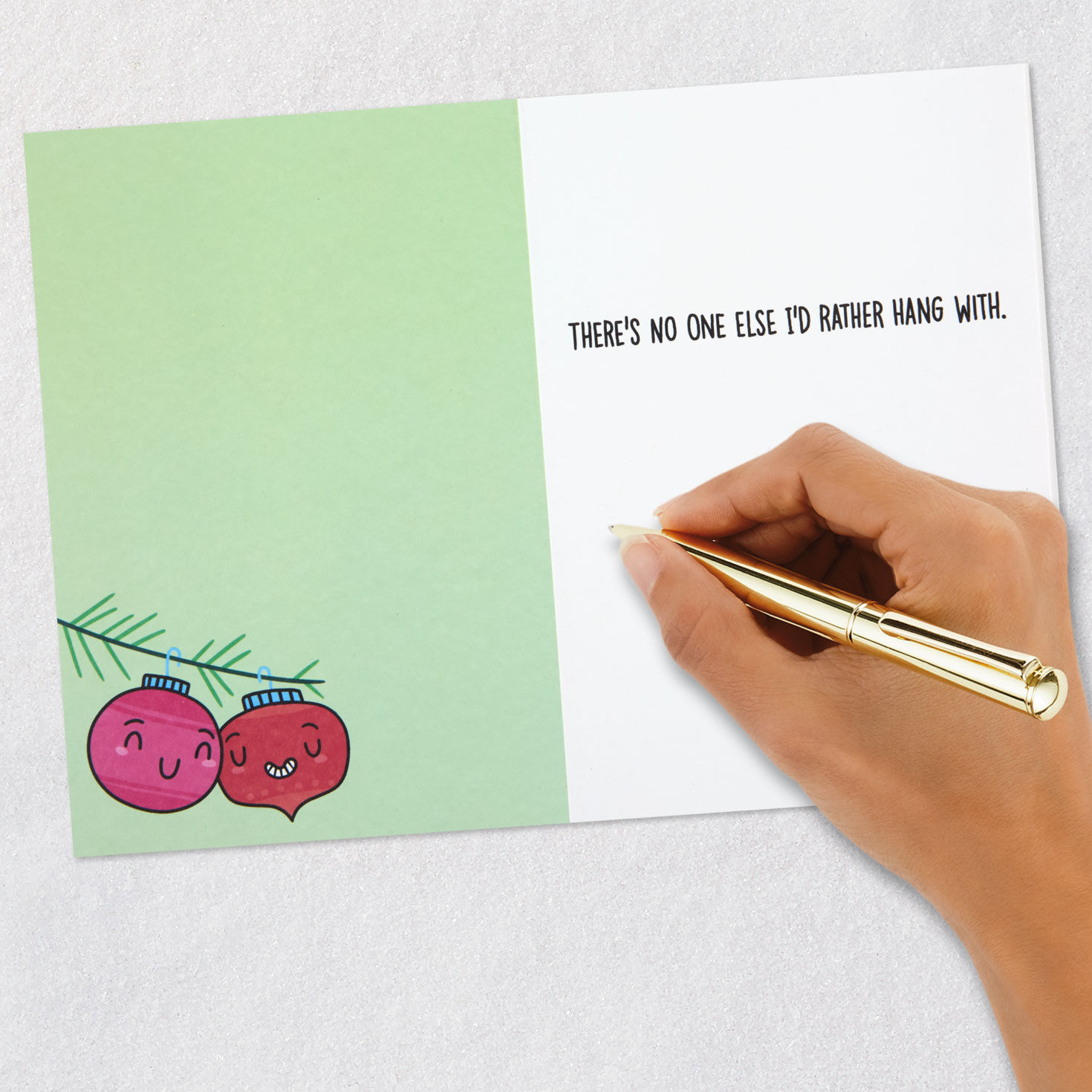 7006-no-one-i-d-rather-hang-with-funny-romantic-christmas-card-7.jpg No One I'd Rather Hang With Funny Romantic Christmas Card