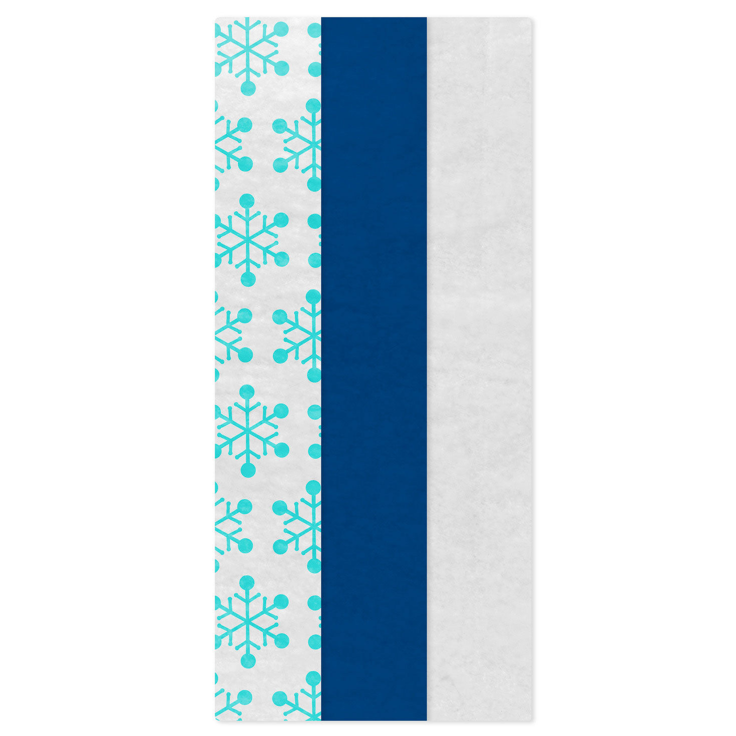 Snowflakes/Blue/White 3-Pack Assortment Holiday Tissue Paper, 30 sheets