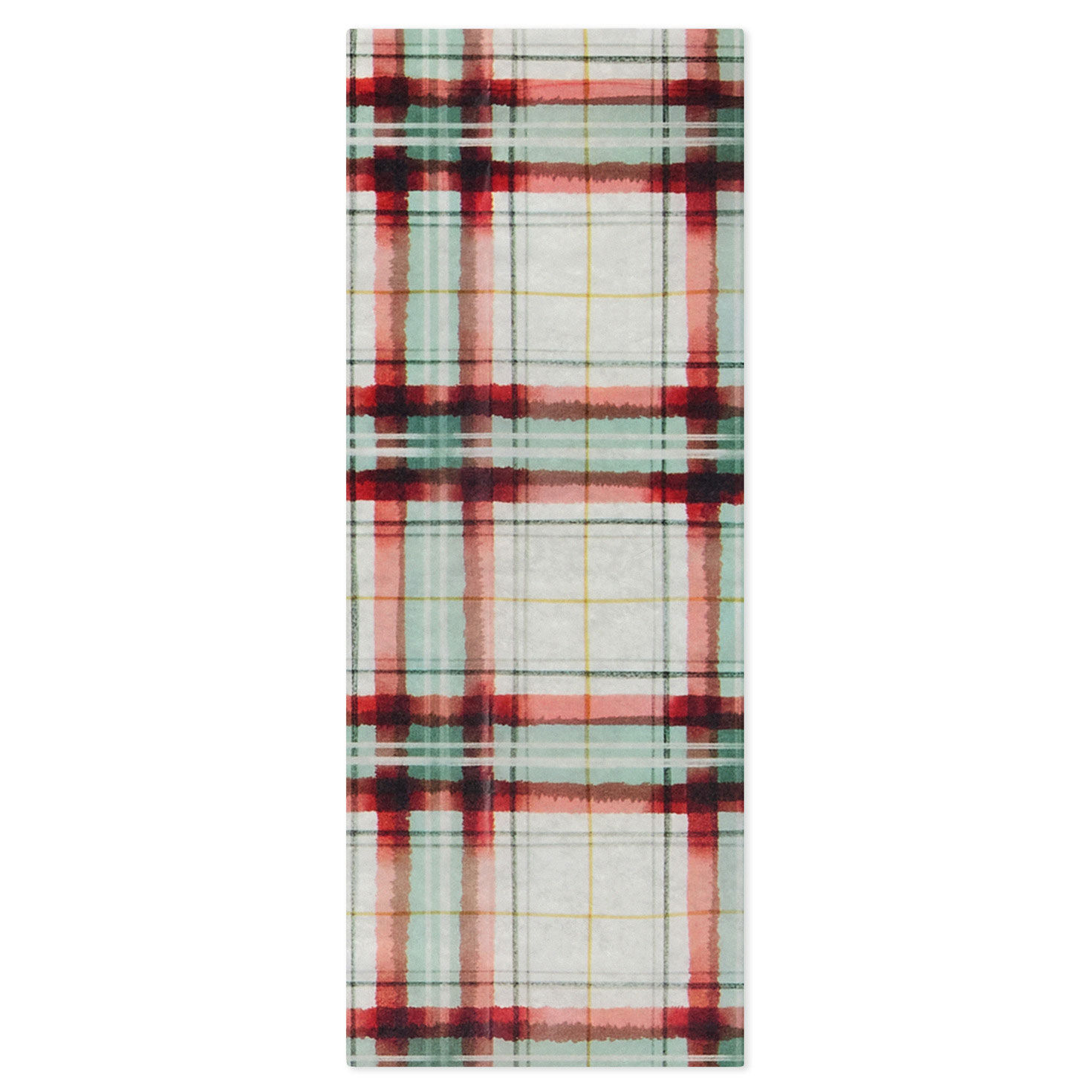 Cinnamon-Scented Red Plaid Holiday Tissue Paper, 4 sheets