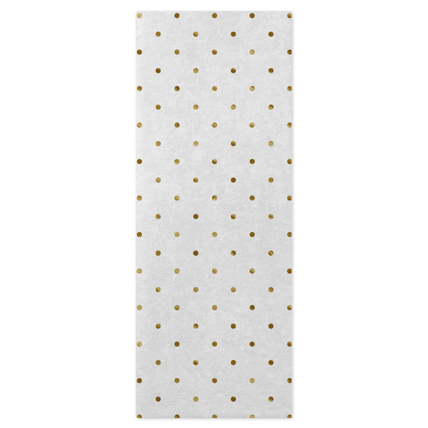 Gold Dots on White Holiday Tissue Paper, 6 sheets