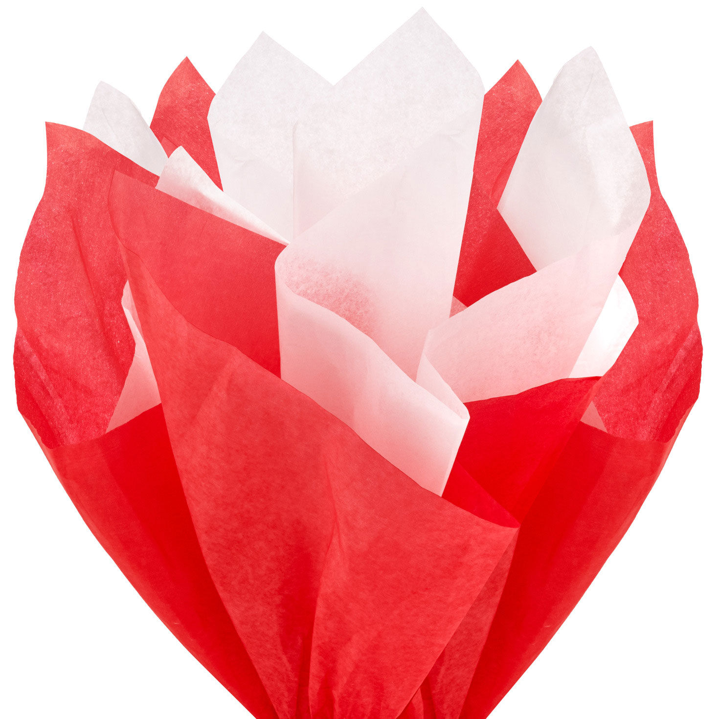 Red and White Holiday Tissue Paper, 6 sheets
