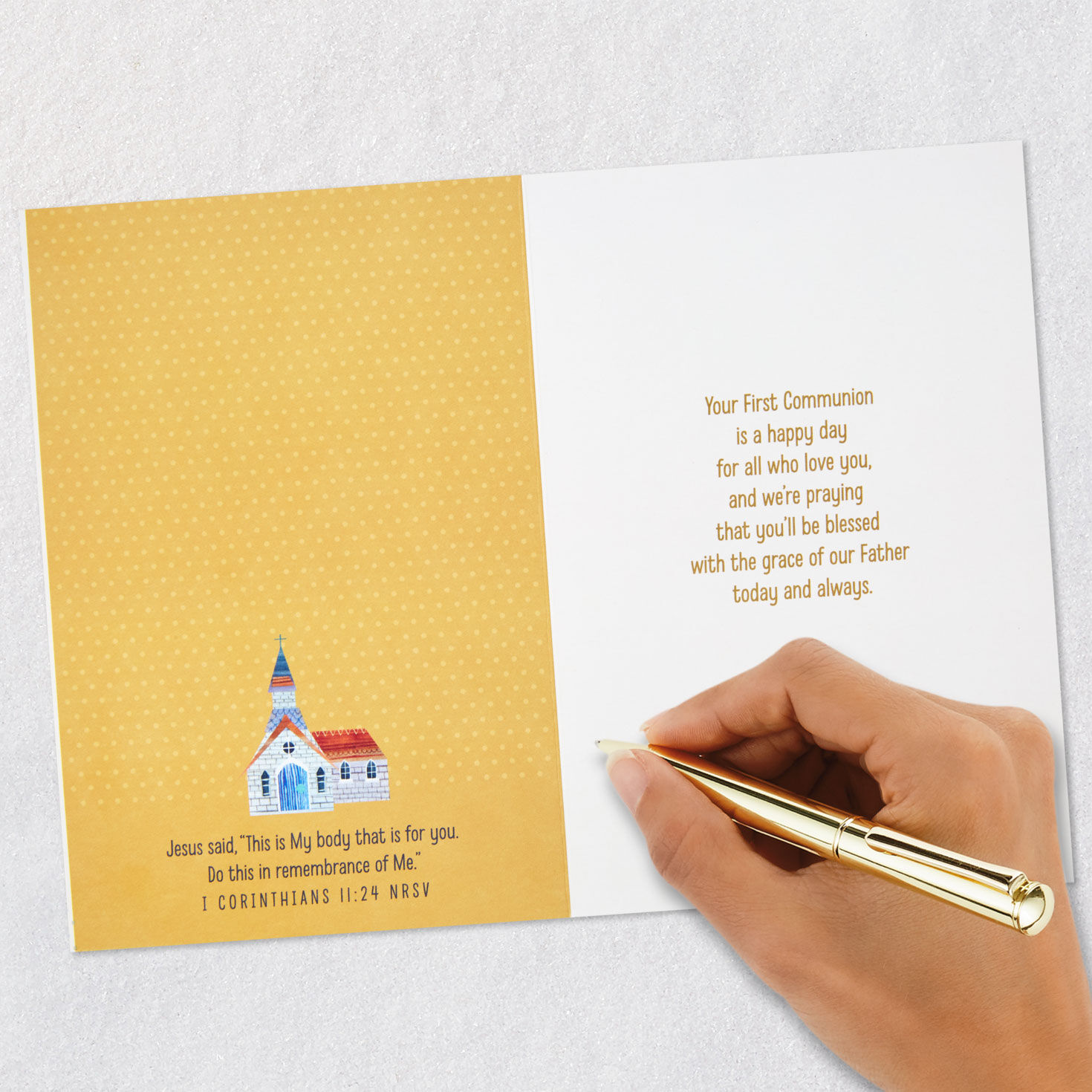 7535-a-happy-day-religious-first-communion-card-for-godson-7.jpg A Happy Day Religious First Communion Card for Godson