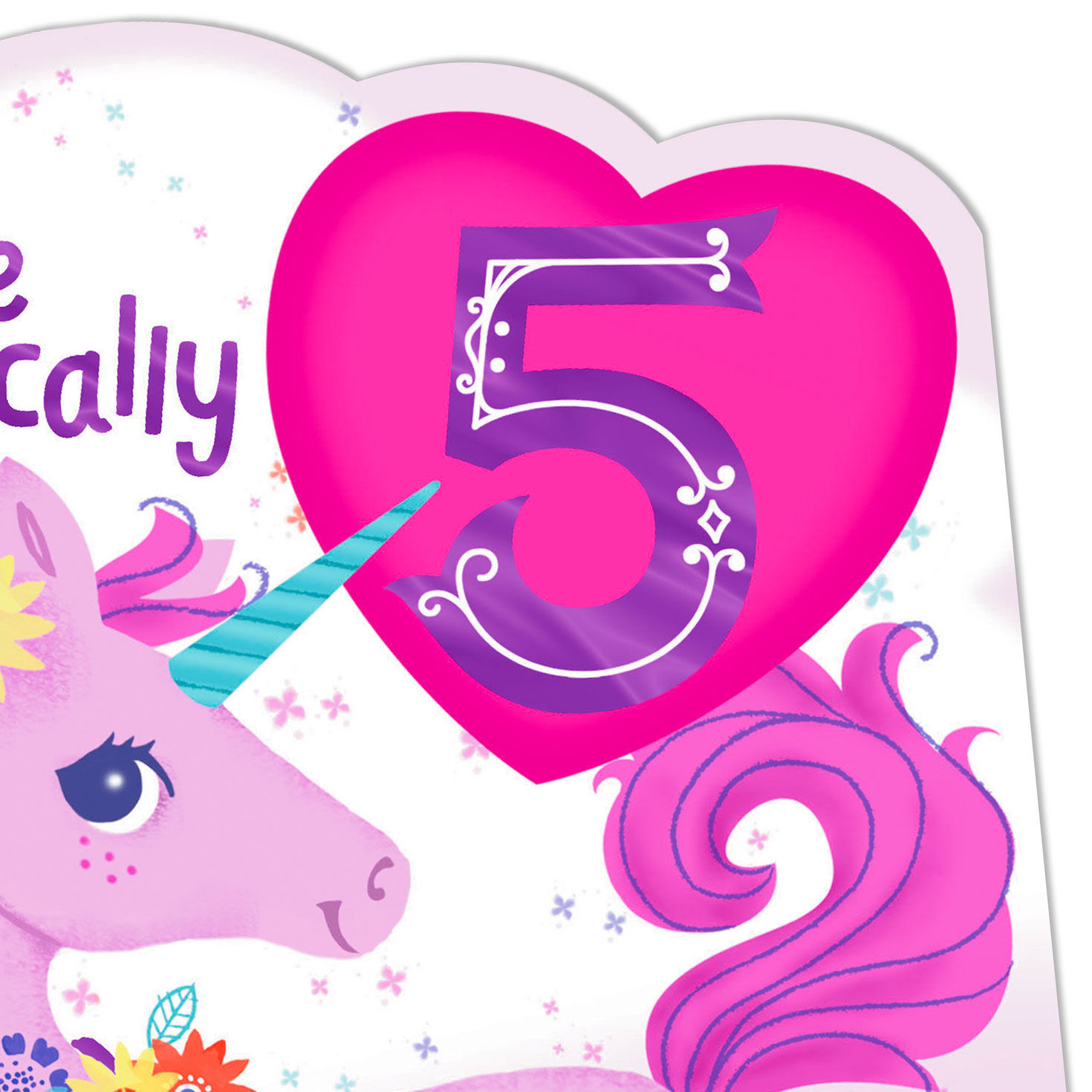 7644-perfectly-enchanted-pink-unicorn-5th-birthday-card-4.jpg Perfectly Enchanted Pink Unicorn 5th Birthday Card