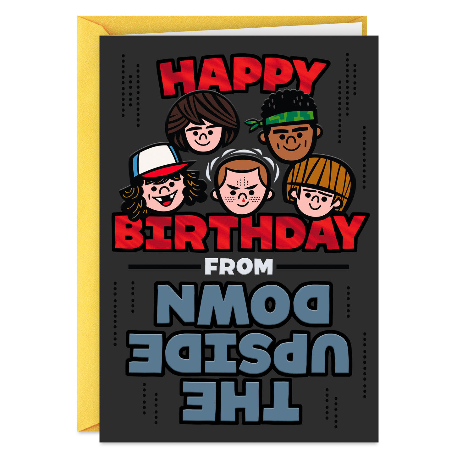 Netflix Stranger Things From the Upside Down Birthday Card