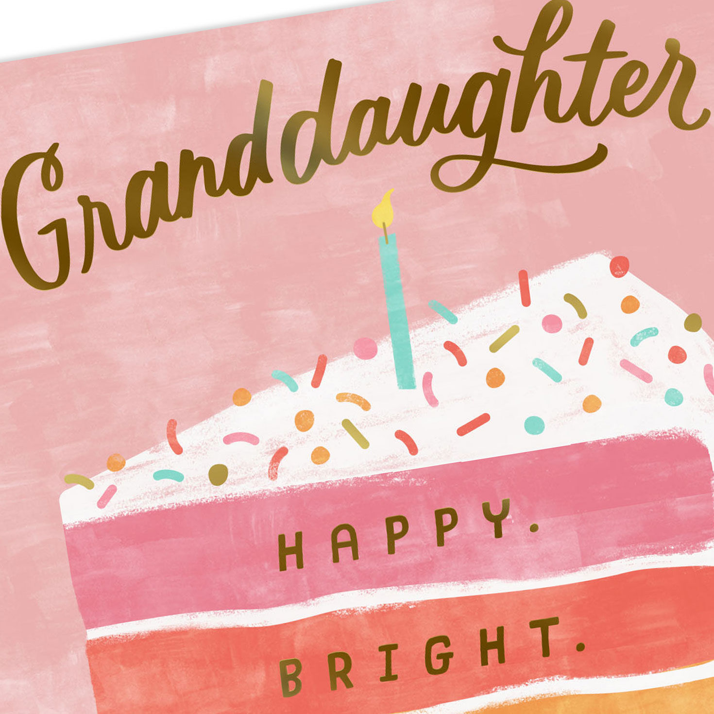 7658-cake-slice-happy-and-bright-birthday-card-for-granddaughter-4.jpg Cake Slice Happy and Bright Birthday Card for Granddaughter