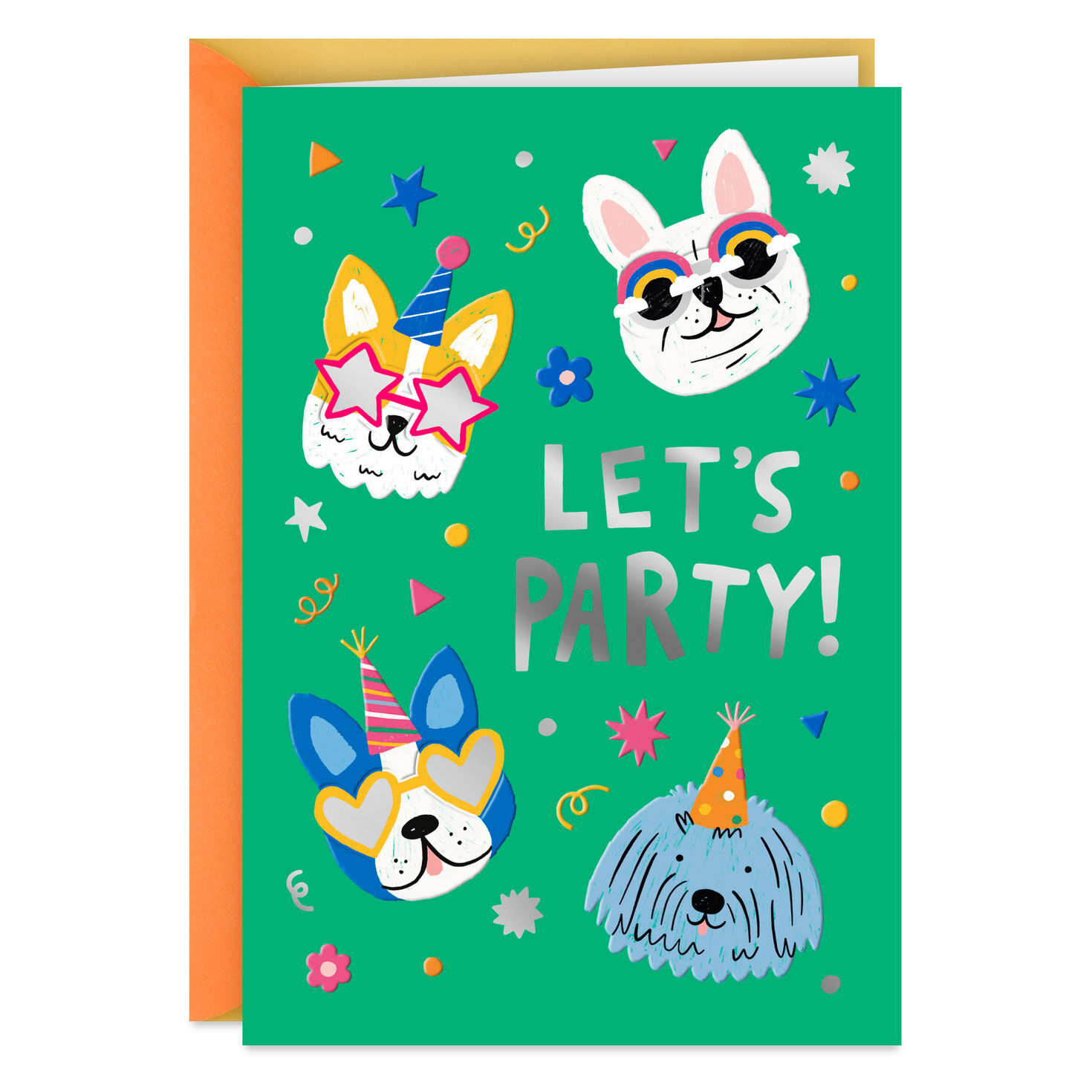 7670-party-animal-dogs-birthday-card-for-kids-1.jpg Party Animal Dogs Birthday Card for Kids