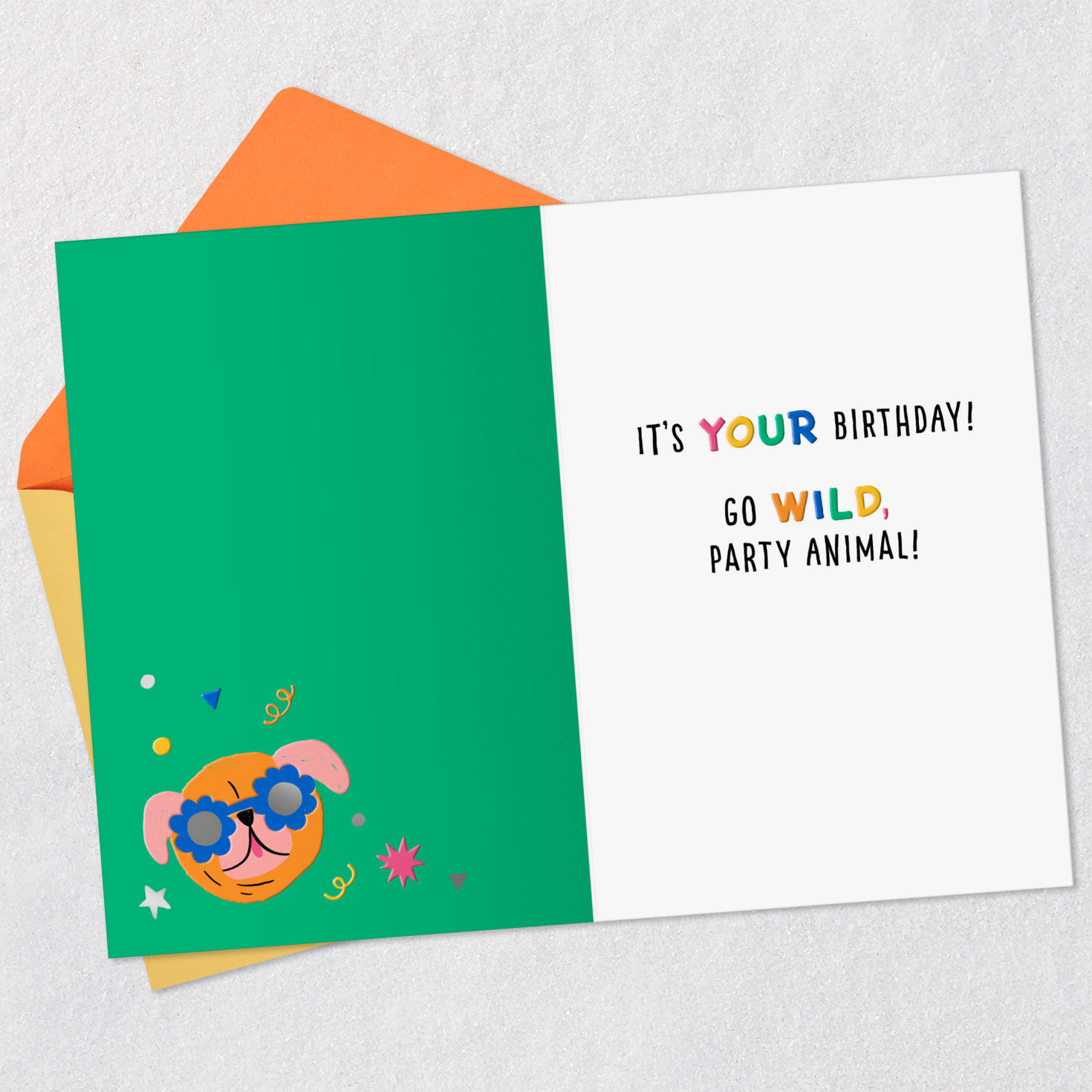 7670-party-animal-dogs-birthday-card-for-kids-3.jpg Party Animal Dogs Birthday Card for Kids