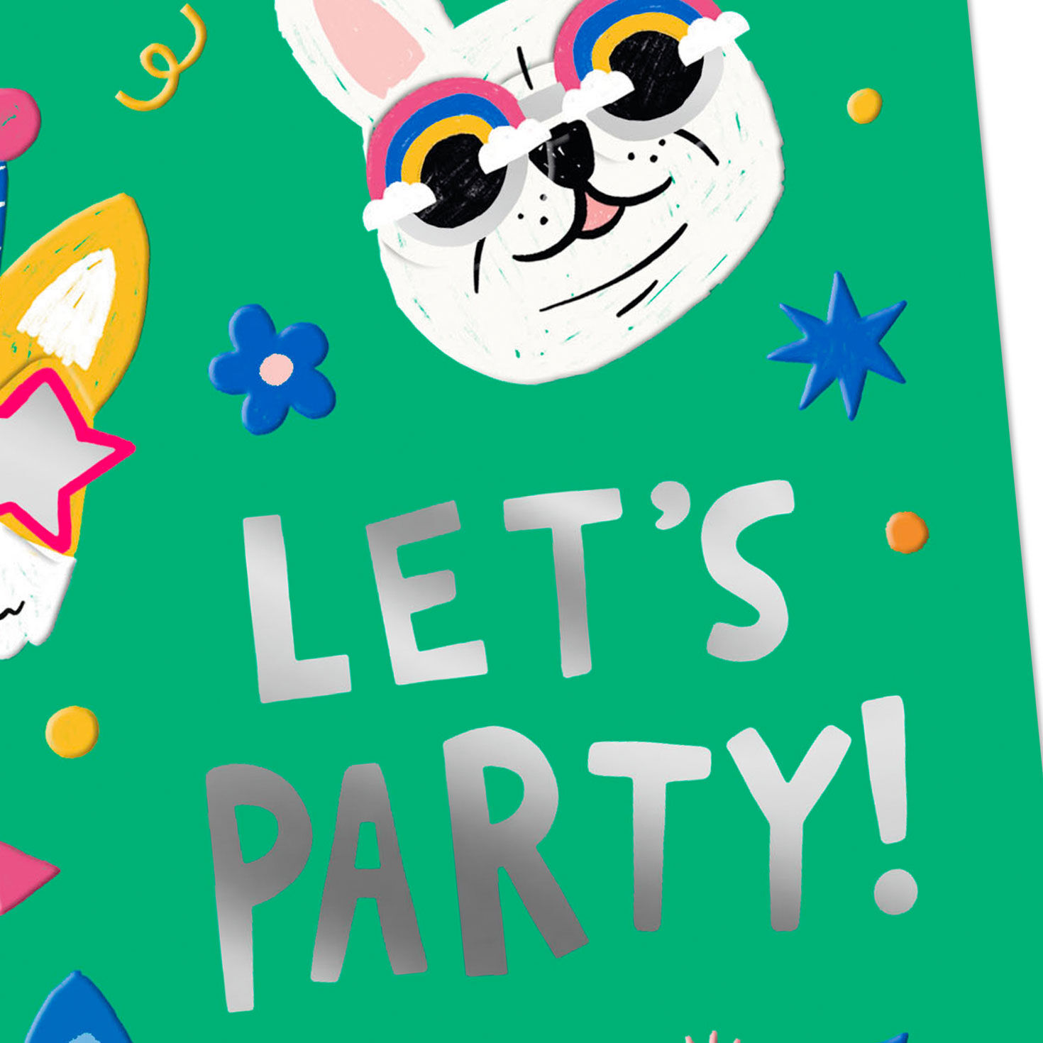 7670-party-animal-dogs-birthday-card-for-kids-4.jpg Party Animal Dogs Birthday Card for Kids