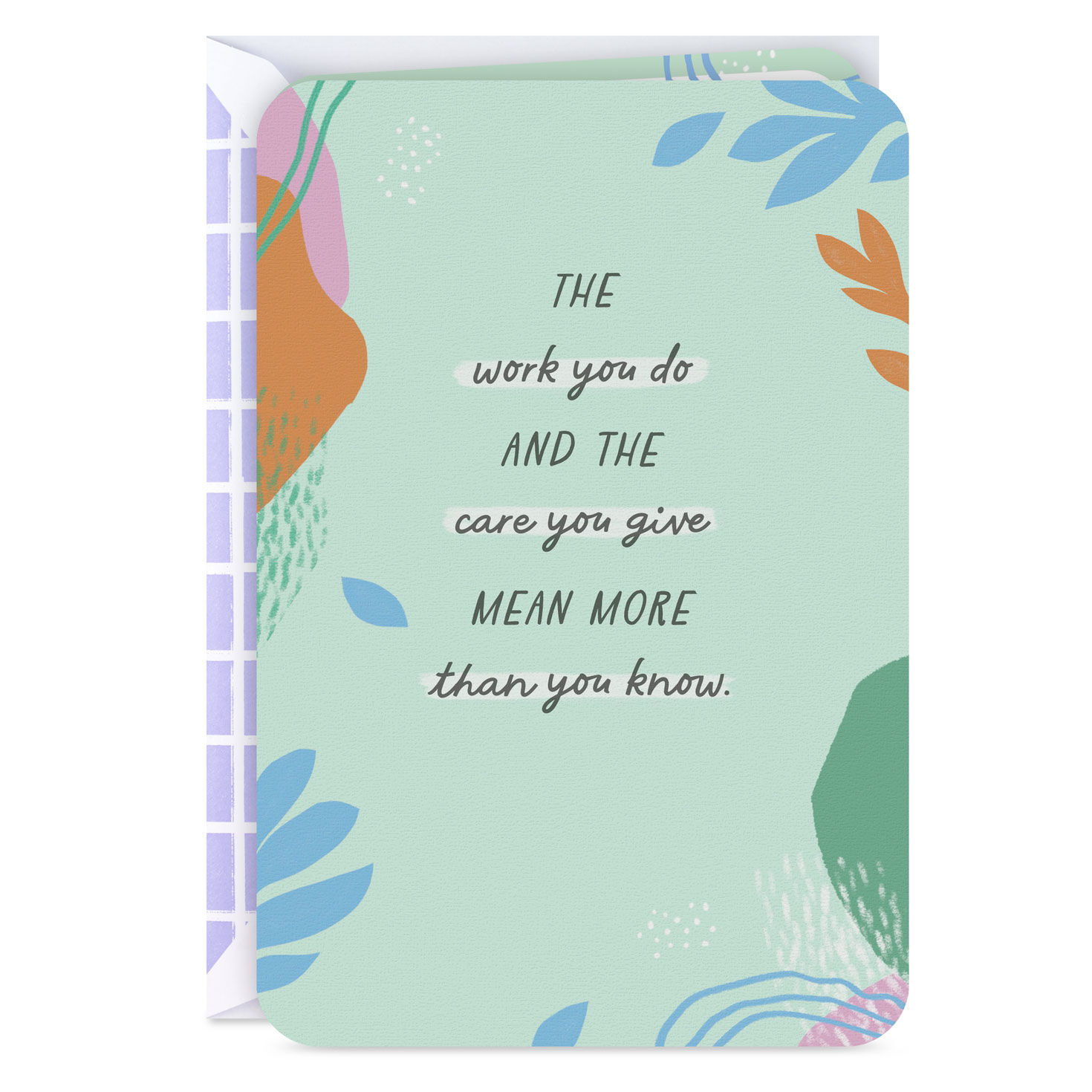 Thanks for All You Do Thank You Card for Caregiver
