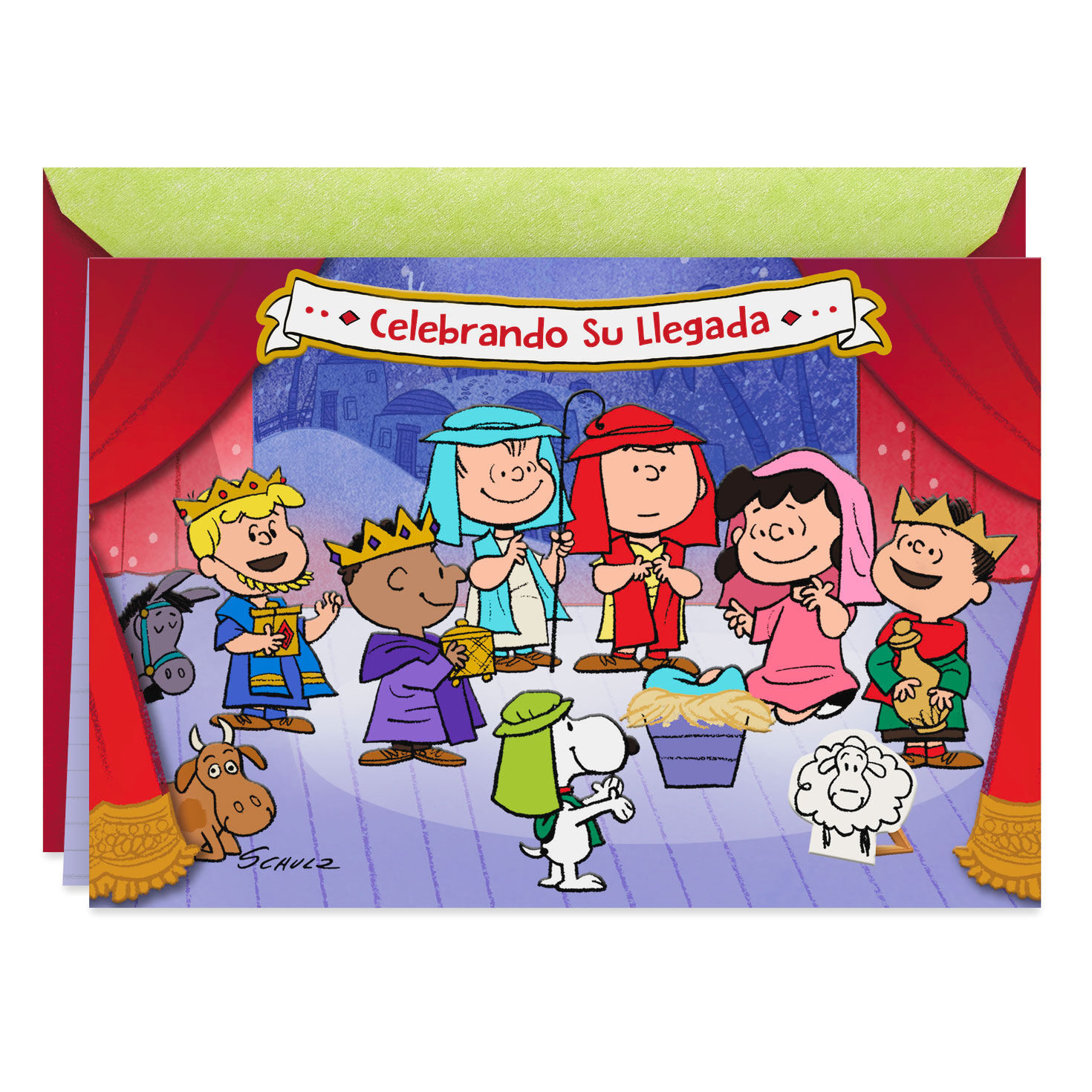 Peanuts® Nativity Scene Spanish-Language Three Kings Day Card