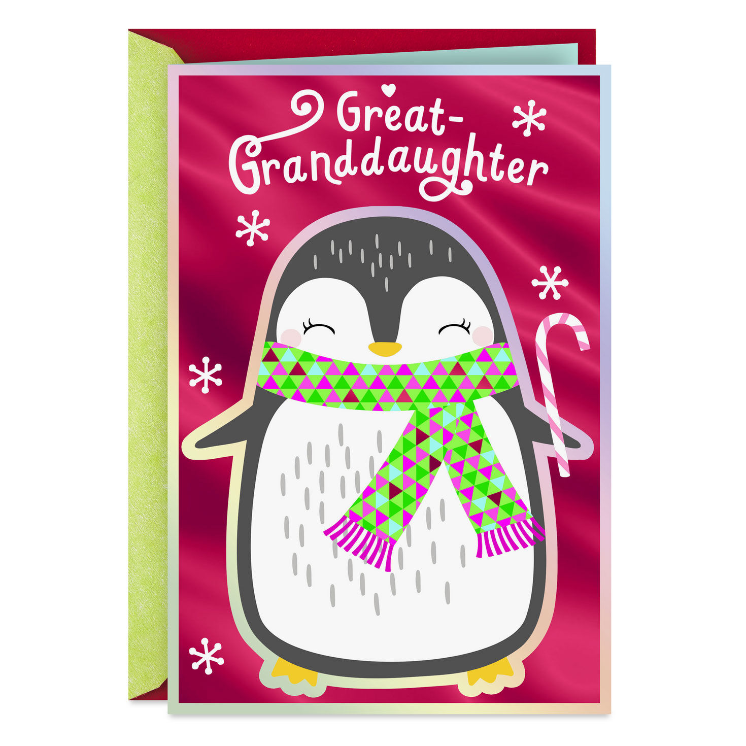 You're Loved So Much Christmas Card for Great-Granddaughter