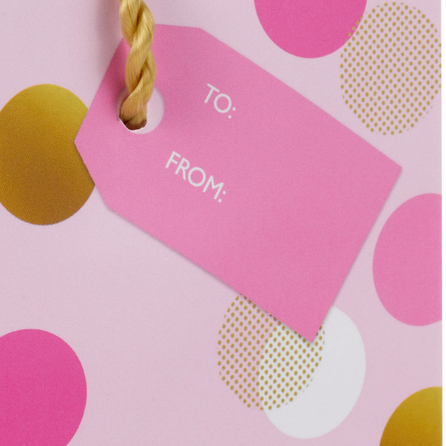 8044-4-6-pink-and-gold-dots-gift-card-holder-mini-bag-4.jpg 4.6" Pink and Gold Dots Gift Card Holder Mini Bag