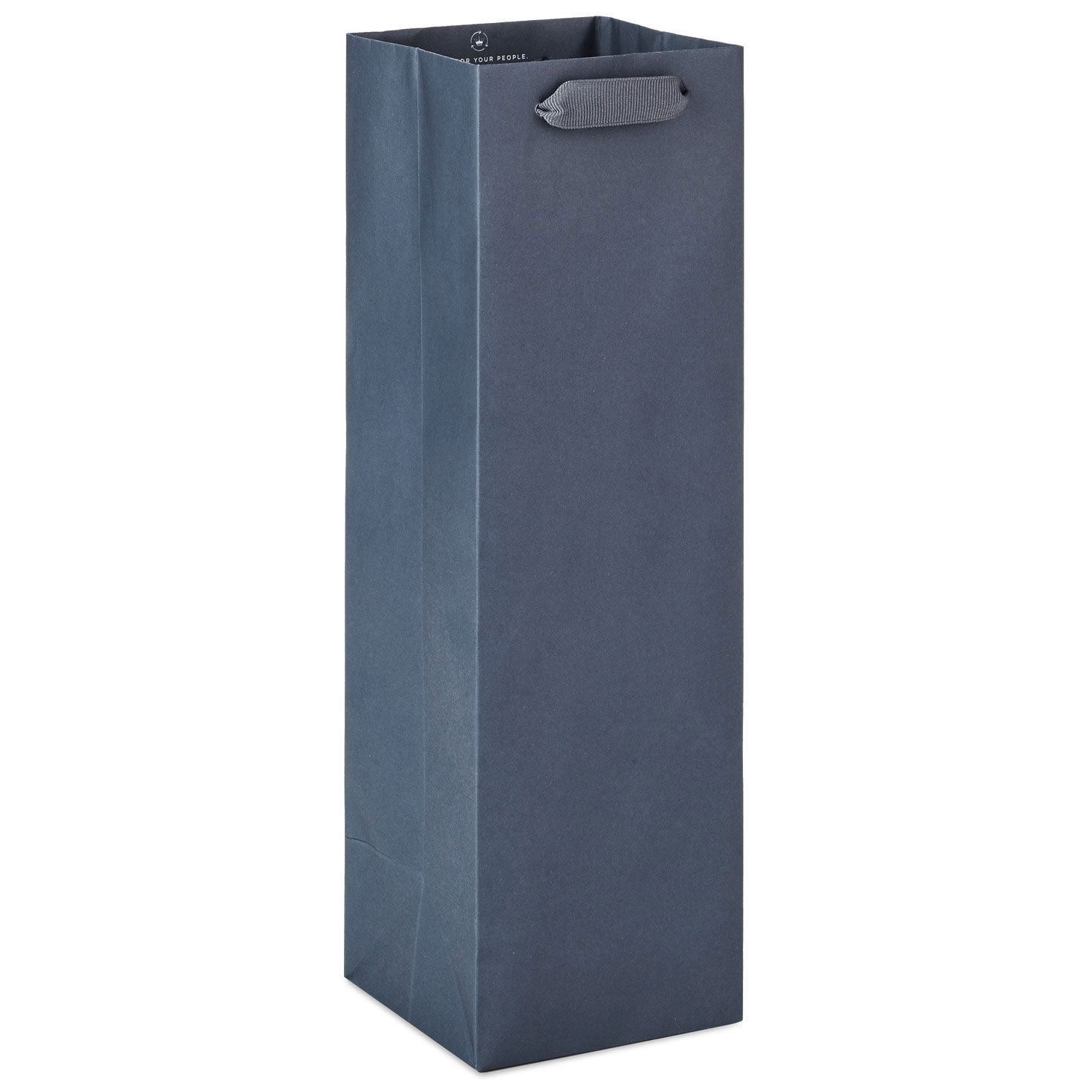 13" Gray Wine Gift Bag