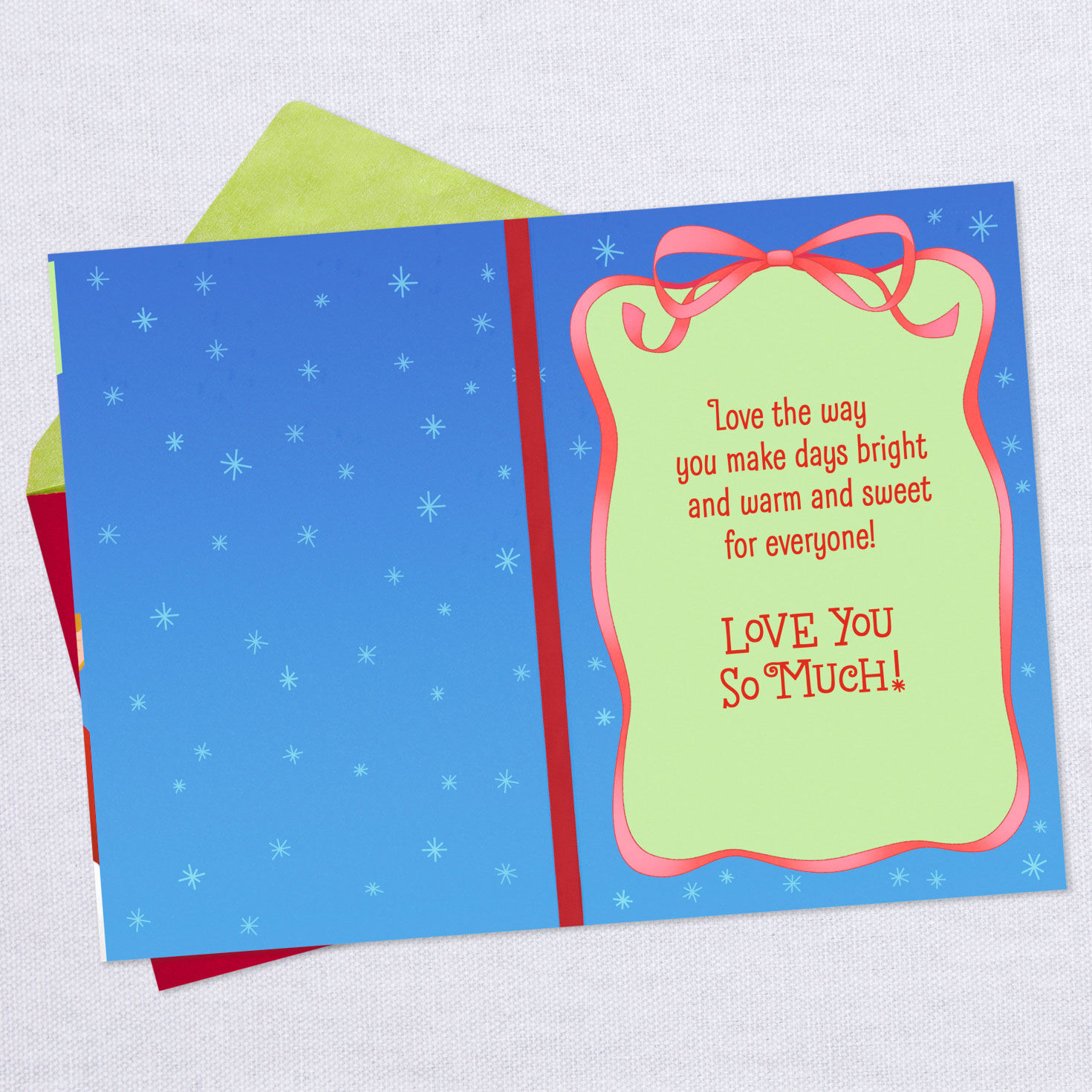8547-santa-with-kitten-christmas-card-for-granddaughter-3.jpg Santa With Kitten Christmas Card for Granddaughter