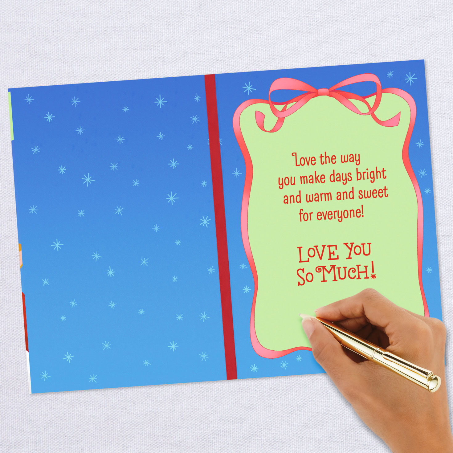 8547-santa-with-kitten-christmas-card-for-granddaughter-6.jpg Santa With Kitten Christmas Card for Granddaughter