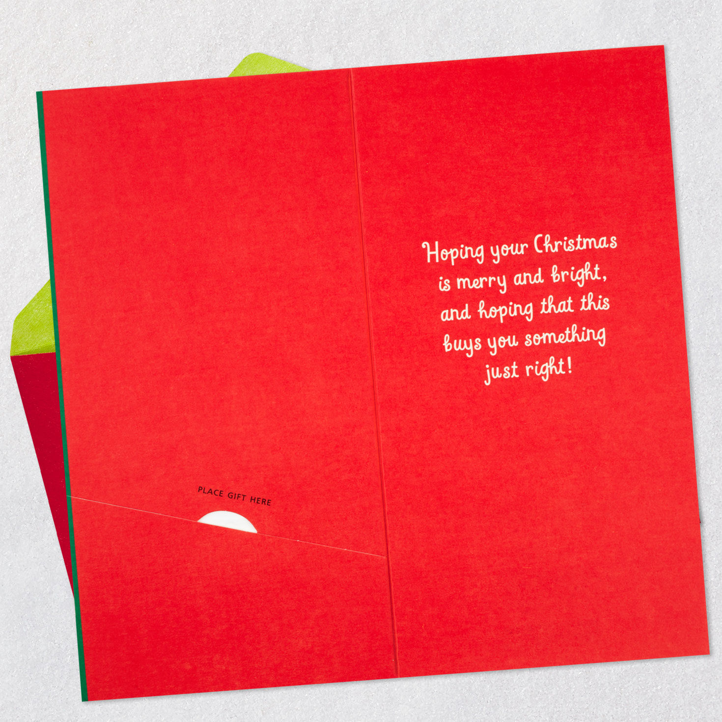 8566-merry-bright-and-just-right-money-holder-christmas-card-4.jpg Merry, Bright and Just Right Money Holder Christmas Card