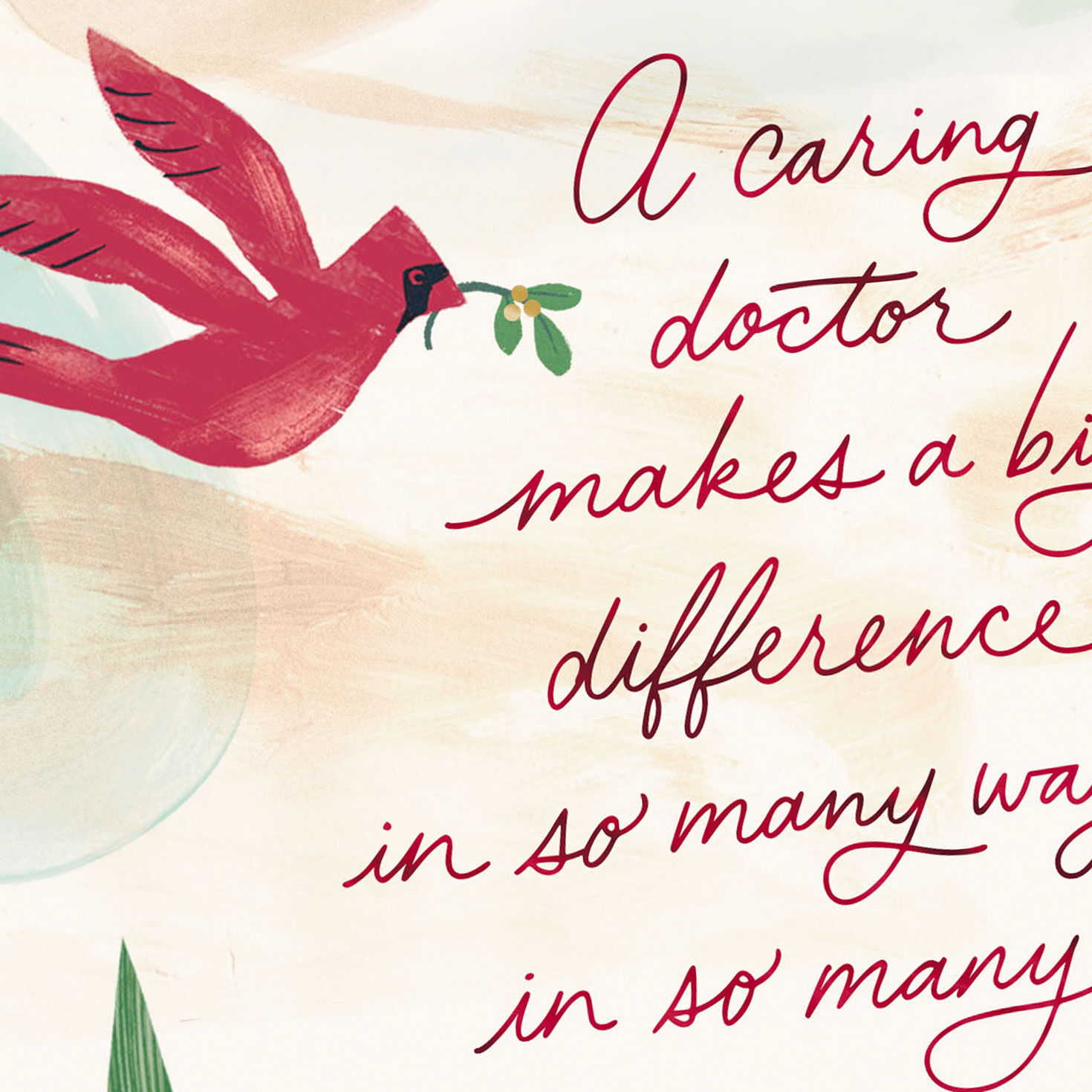 8605-you-make-a-difference-christmas-card-for-doctor-4.jpg You Make a Difference Christmas Card for Doctor