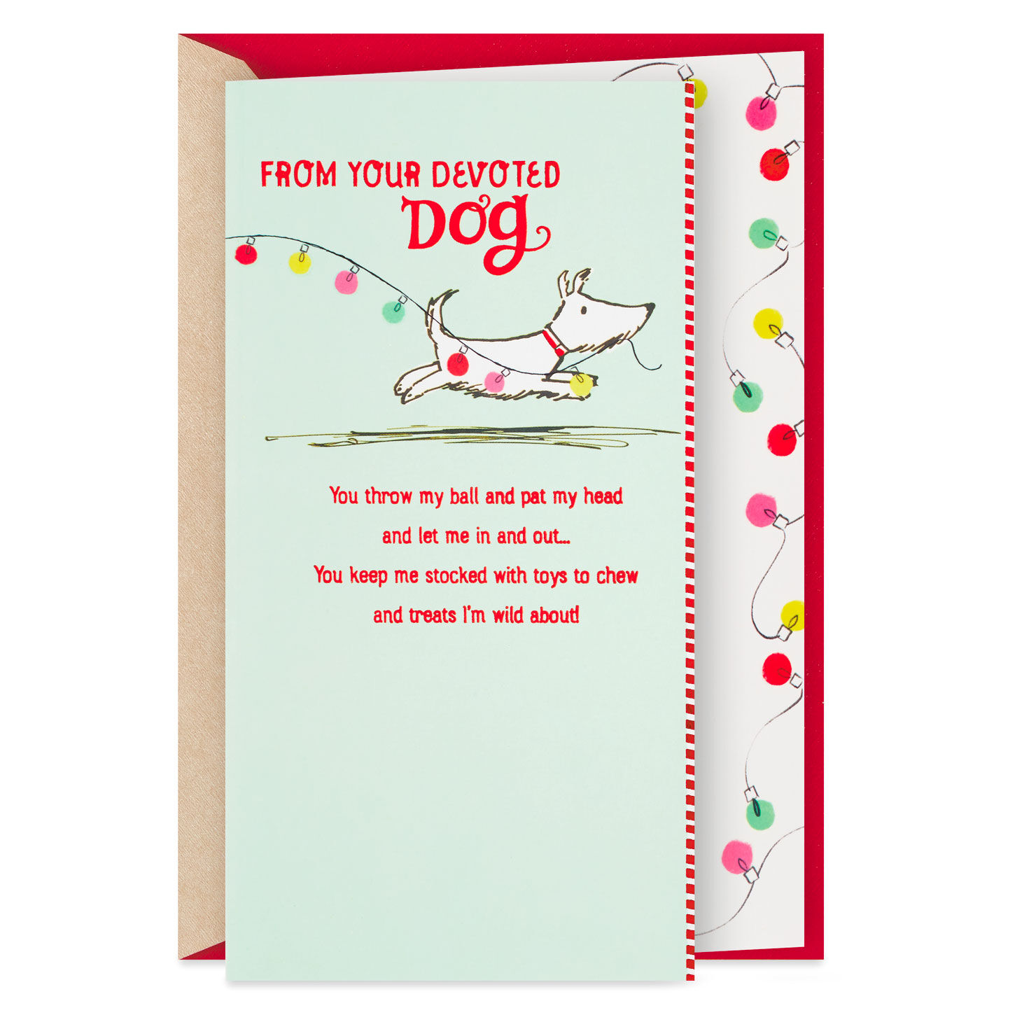 Thanks for All You Do Christmas Card From the Dog