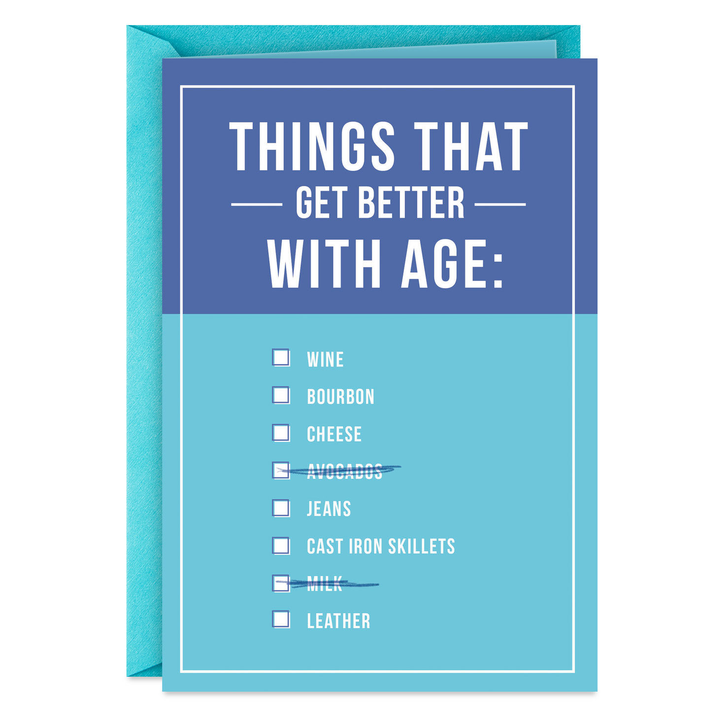 8665-better-with-age-funny-birthday-card-1.jpg Better With Age Funny Birthday Card