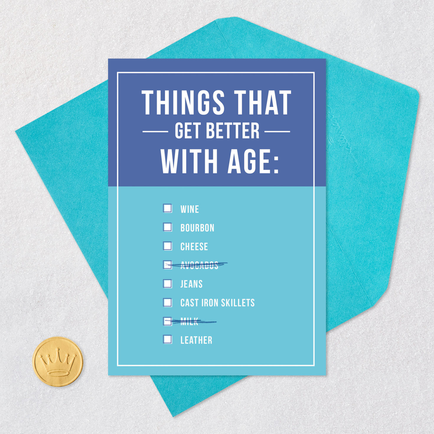 8665-better-with-age-funny-birthday-card-5.jpg Better With Age Funny Birthday Card